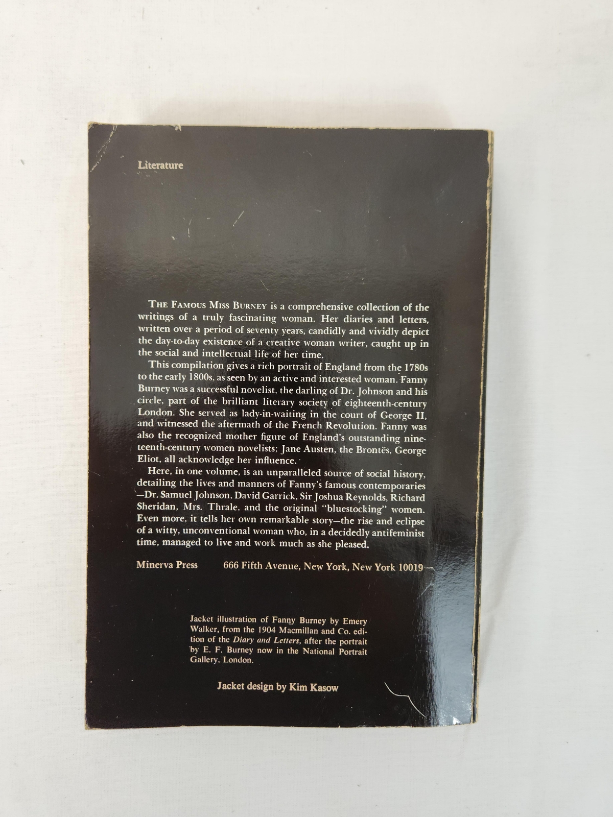 The Famous Miss Burney The Diaries & Letters of Fanny Burley by Schrank, Supino