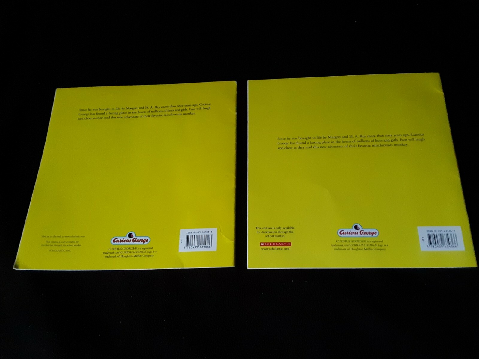 3 Curious George Paper back Books. Slightly used. 2 *24 pages & 1*48 pages Books