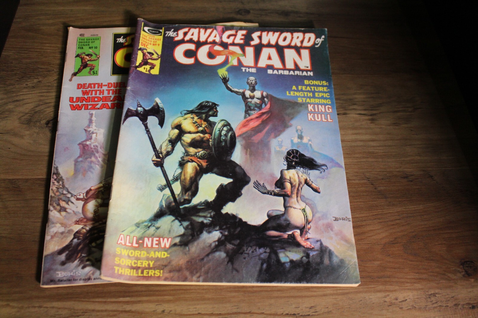 Savage Sword of Conan the Barbarian #8 #9 #10 Feb 1976 Comic MAGAZINE LOT OF 3