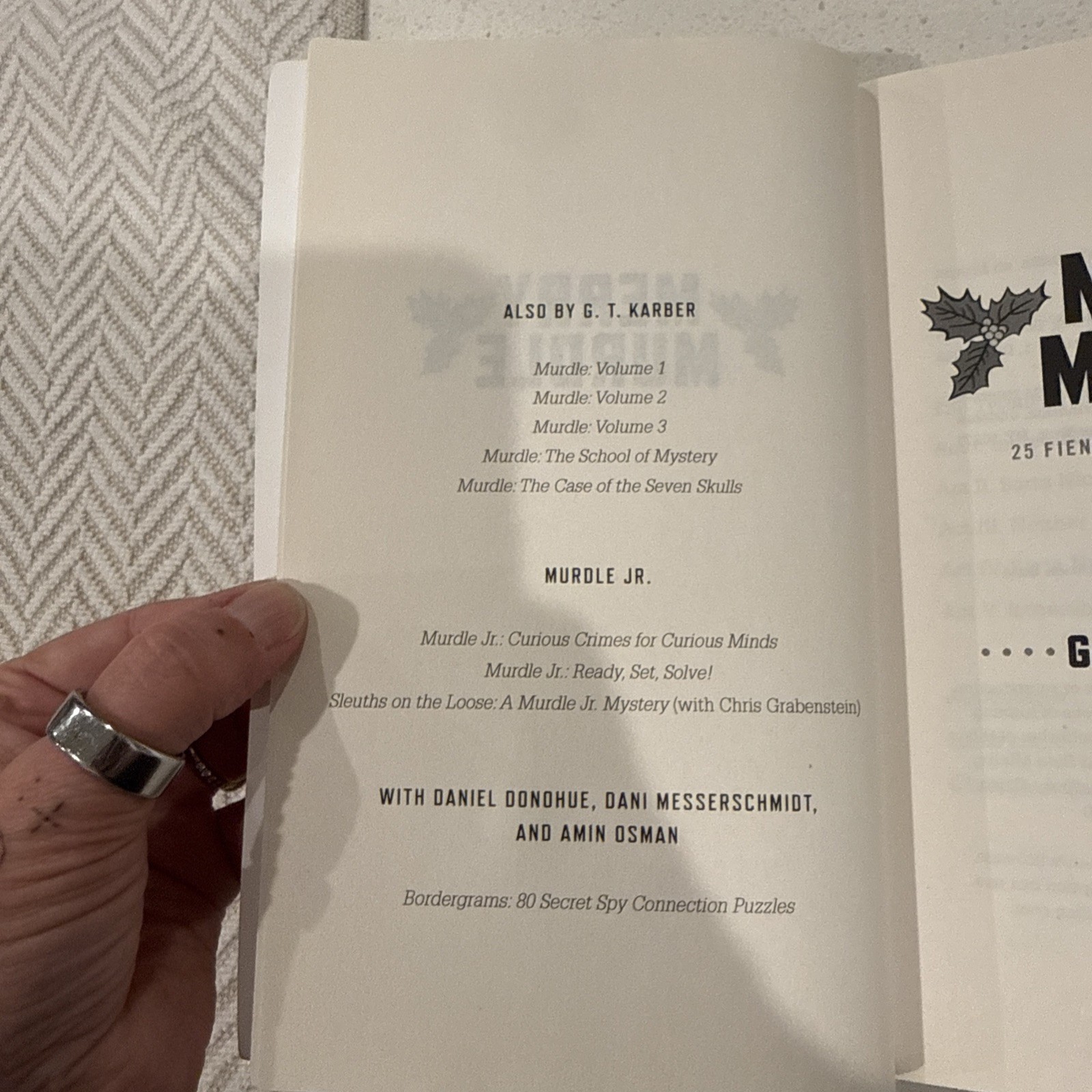 Merry Murdle: 25 Fiendishly Festive Logic Puzzles — G. T. Karber – Paperback