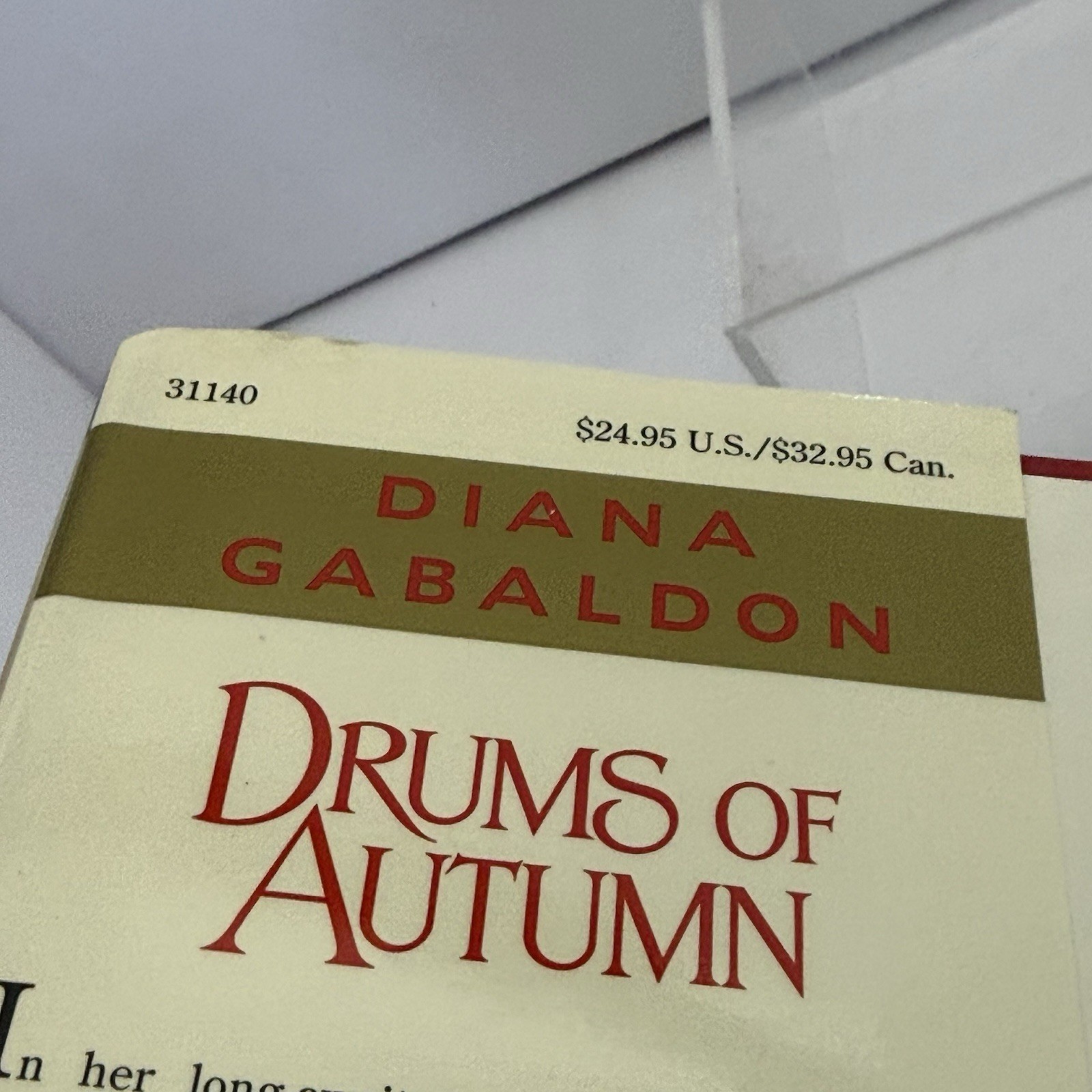 Diana GABALDON Drums Of Autumn 1997 1st Edition HCDJ 6th Print OOP COVER