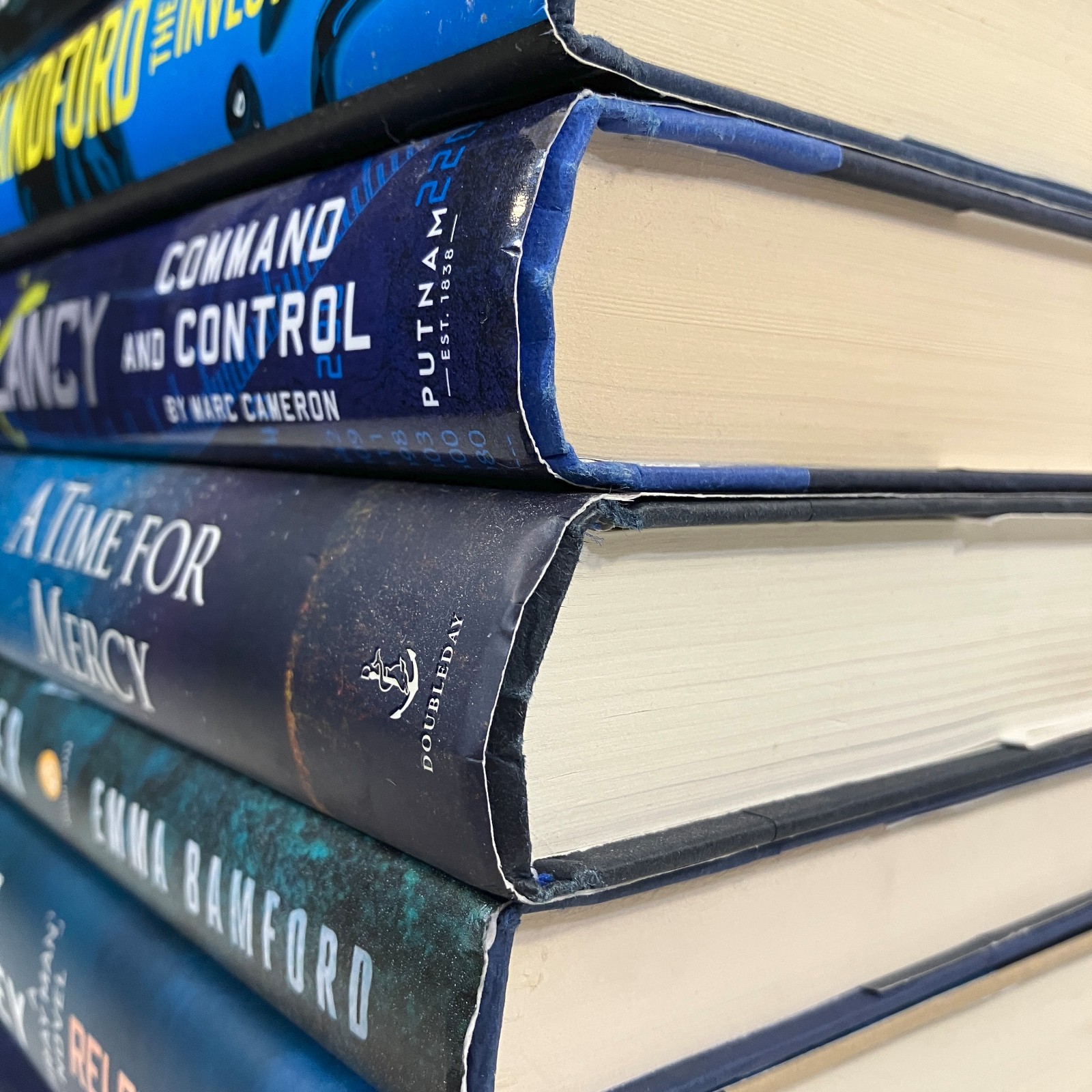Decorator Fiction 10 Book Lot Blue Teal Mystery Thriller HCDJ Mark Greaney