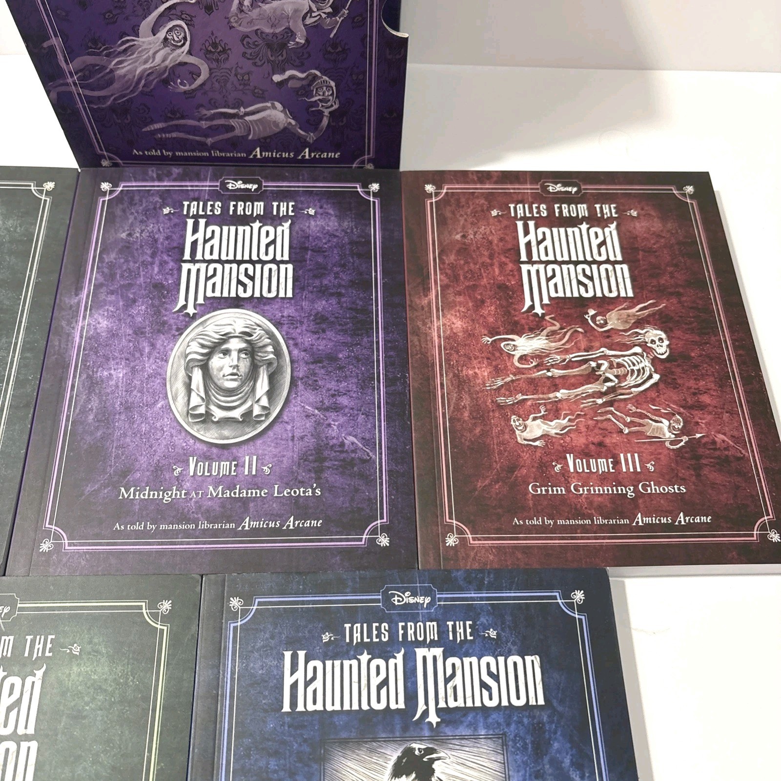 Disney Tales From The Haunted Mansion 5-BOOK BOX SET Journal Amicus Arcane