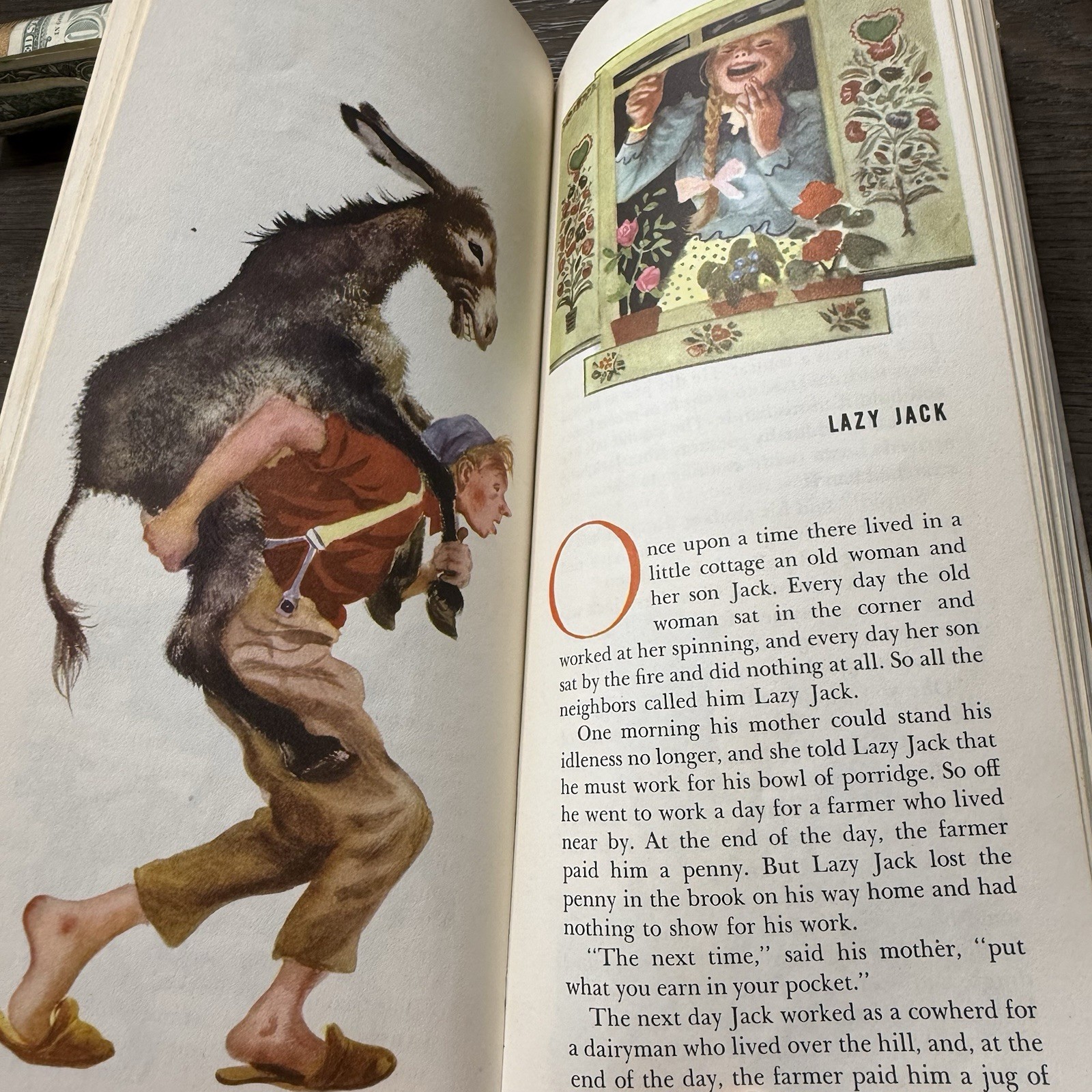 The Tall Book of Nursery Tales Vintage 1944 Rojankovsky 12”x5”x1/2” Acceptable