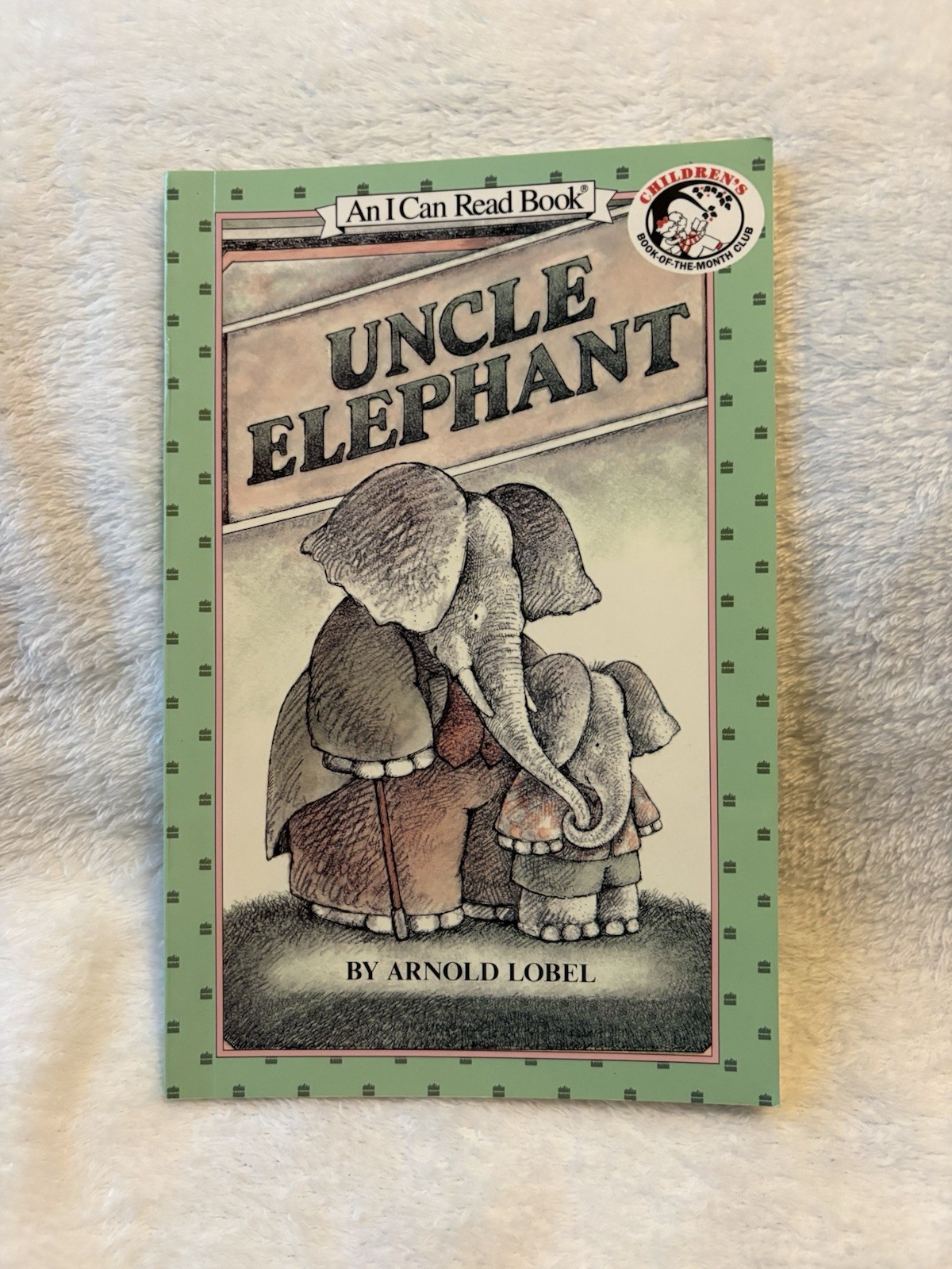 Arnold Lobel Uncle Elephant PB HarperTrophy 1986 1st Ed I Can Read Illus