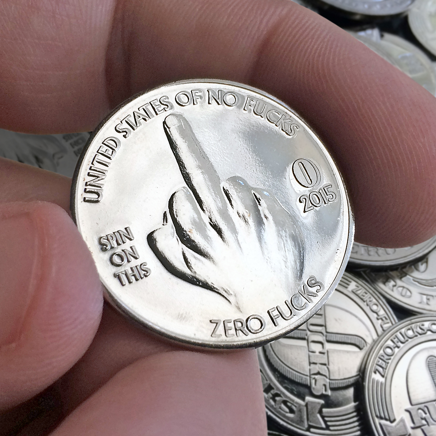 Zero Fucks Given Coins! The Finger 10-Pack – NEW