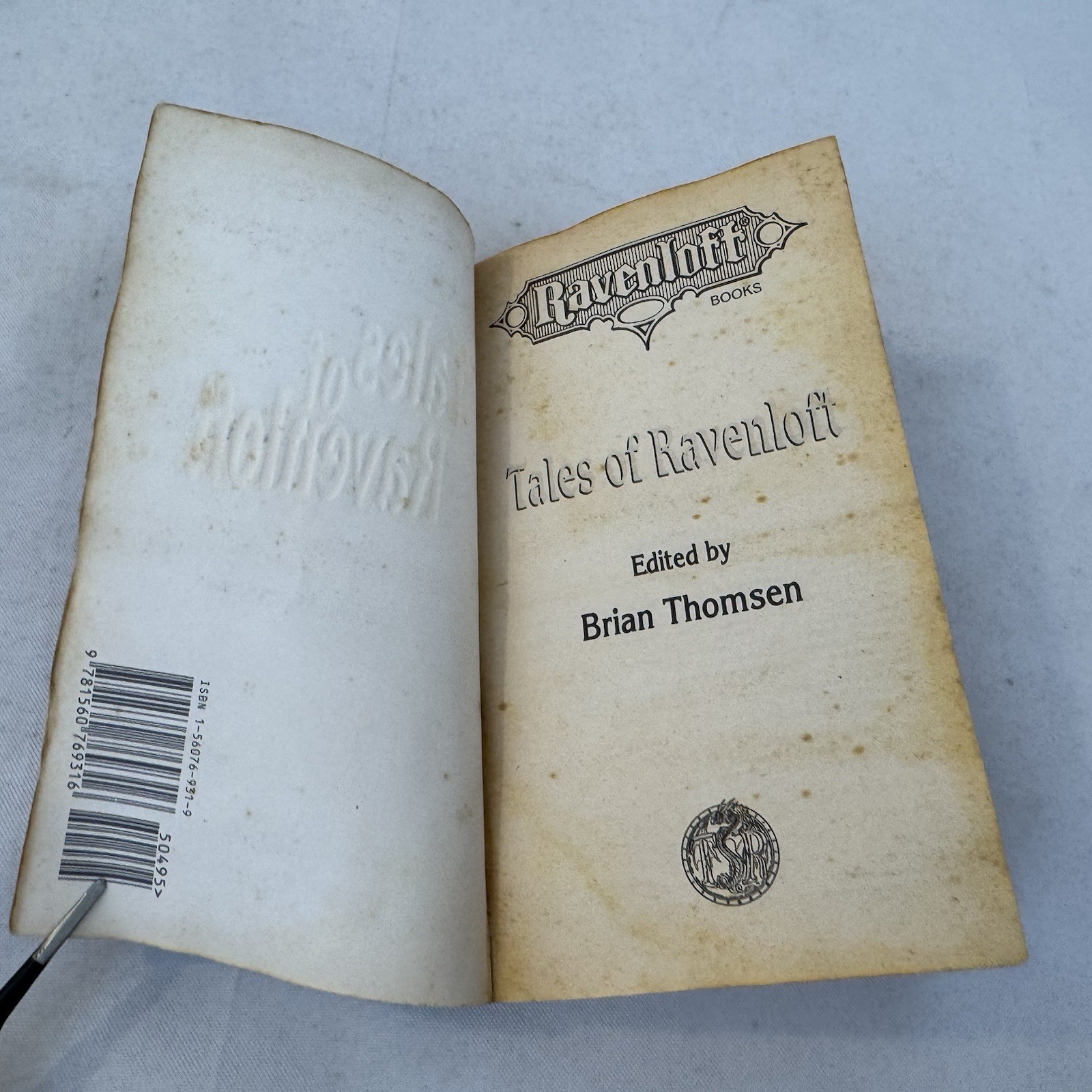 Ravenloft: Tales of Ravenloft 1994 First Printing TSR~Brian Thomsen Fast Ship
