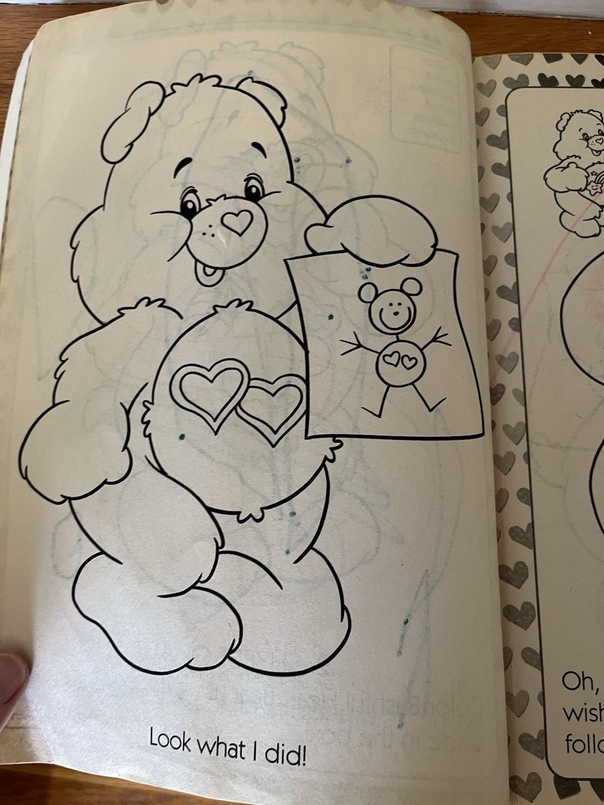 Care bear Giant coloring & activity book 2007 18 pages marked on