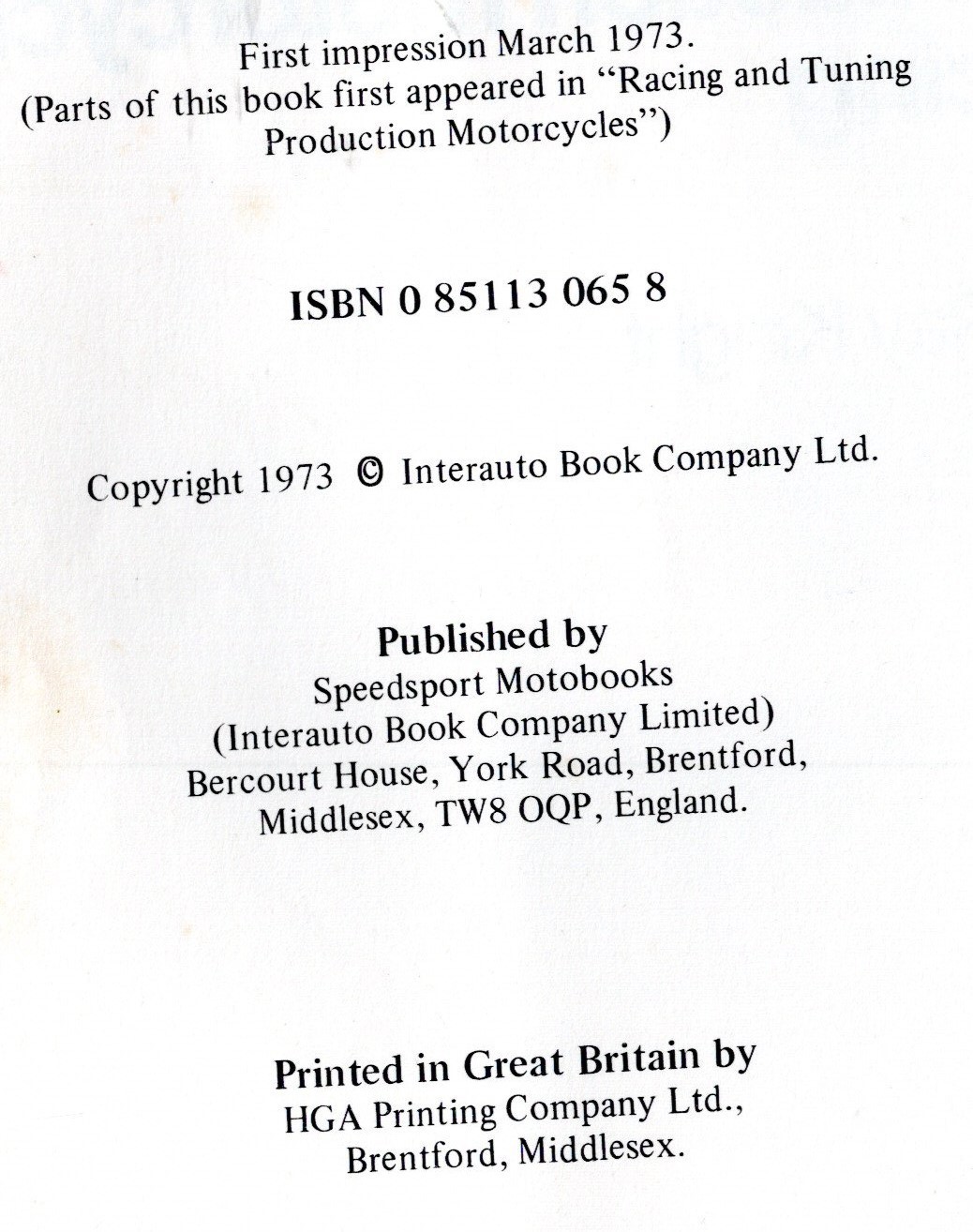How to START Production MOTOR CYCLE RACING Ray Knight 105pages motorcycle + 16pg