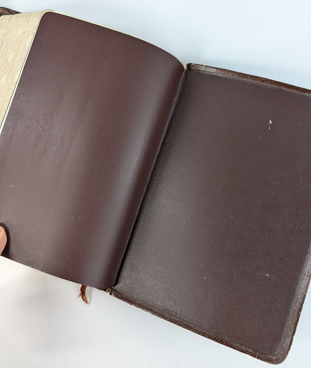 BISON GRAIN!✝️Vntg Ryrie Study Bible NASB 1978 Red Letter Moody Press Tab Index