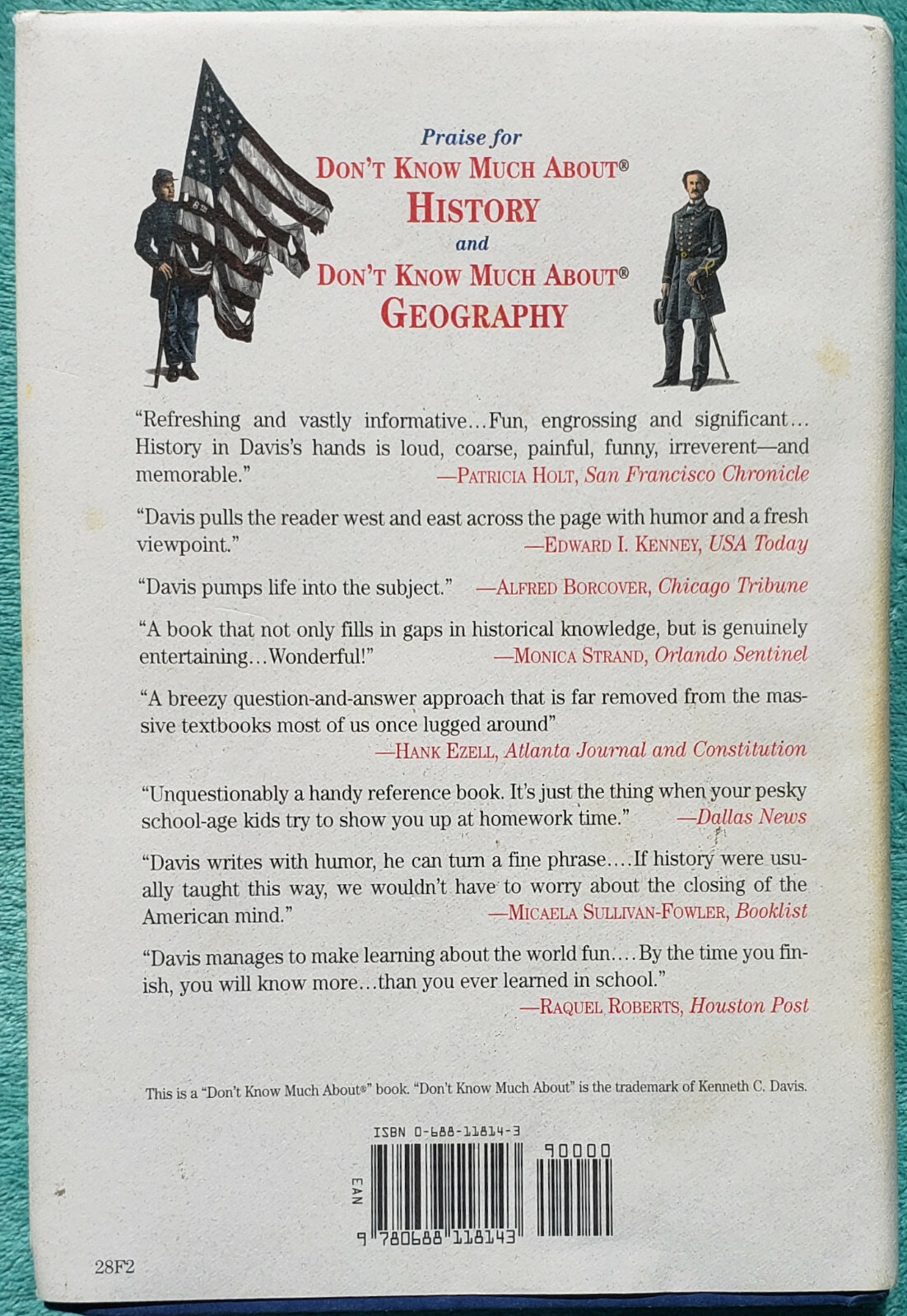 Don’t Know Much About The Civil War 1996 First Edition Hardcover 518 Pages