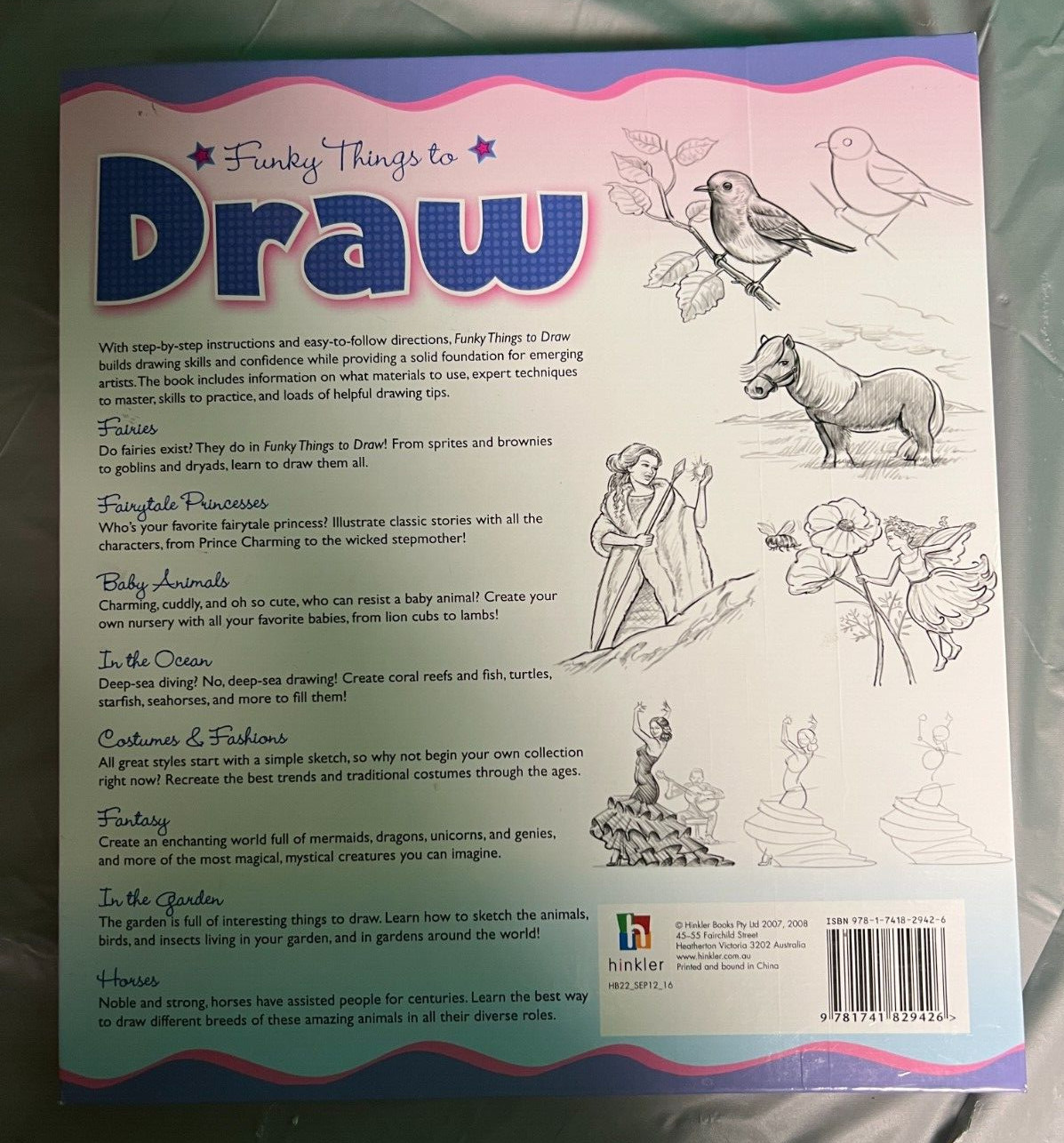 drawing & doodle books- Manga, Fairies, Animals, Fashion, Fantasy, Horses