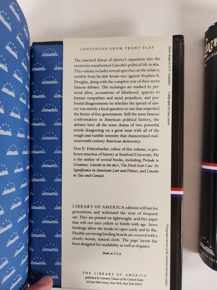 Lincoln 2 Vol Set: Speeches, Letters, Miscellaneous Writings The Lincoln-Douglas