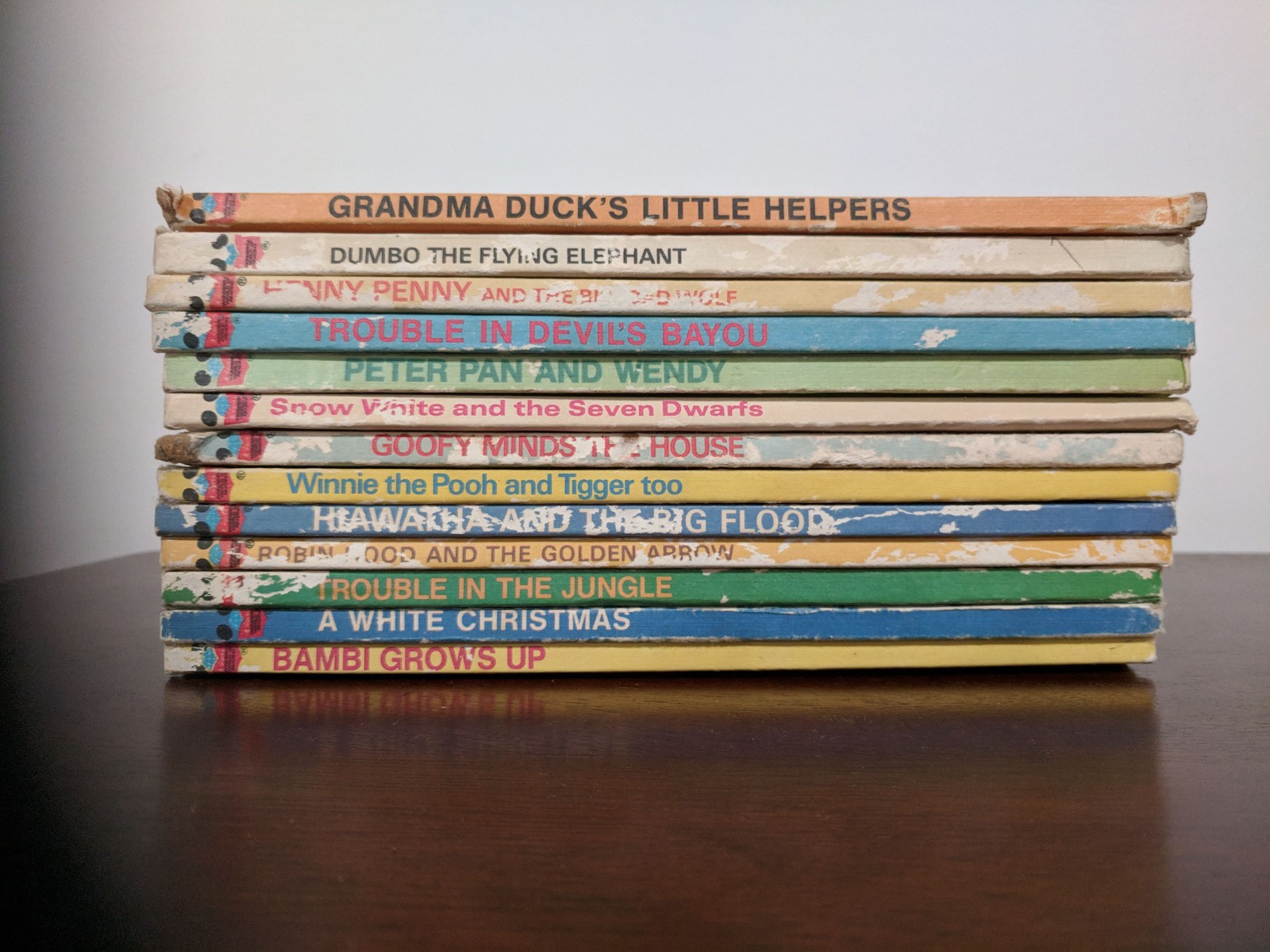 1970-80s Walt Disneys Wonderful World Of Reading HC Books for U to Pick