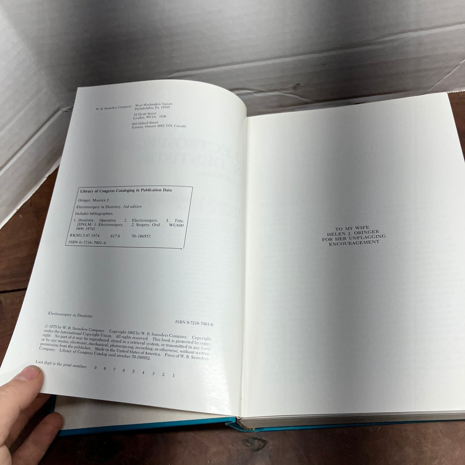 Electrosurgery in Dentistry Oringer 1975 Second Edition Medical Textbook