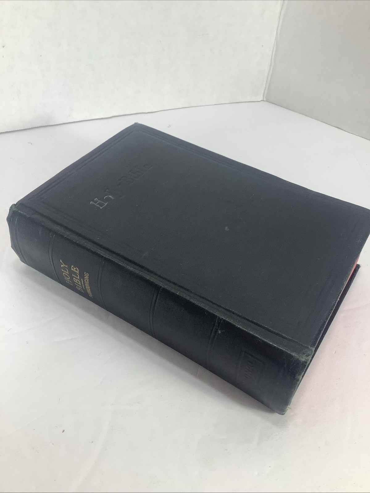 Vintage~NBP~Holy Bible King James Version Self-Pronouncing~Hardcover