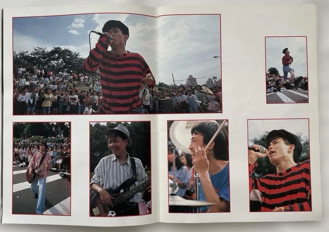 The Boom Live Pamphlet since 1986 with 3 Postcards, Monochrome & Color Photos