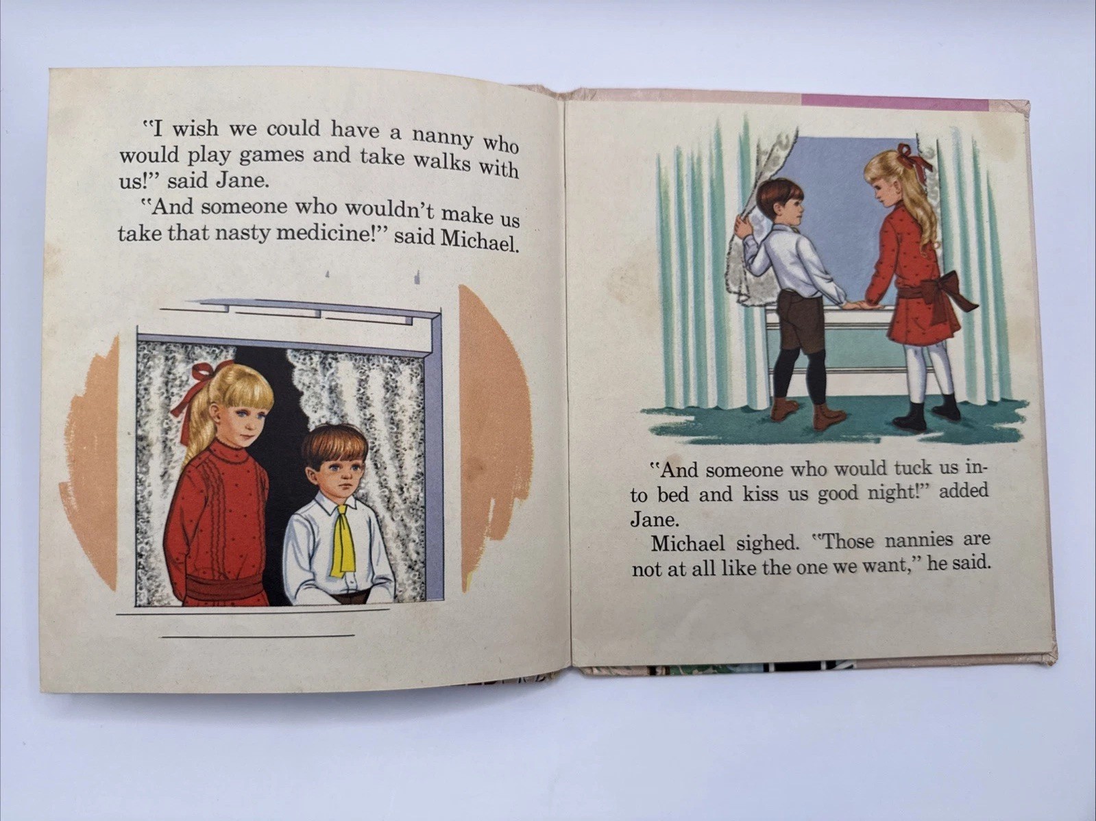 Vtg 1964 Mary Poppins Whitman Top Tales Hardcover Book Walt Disney Authorized