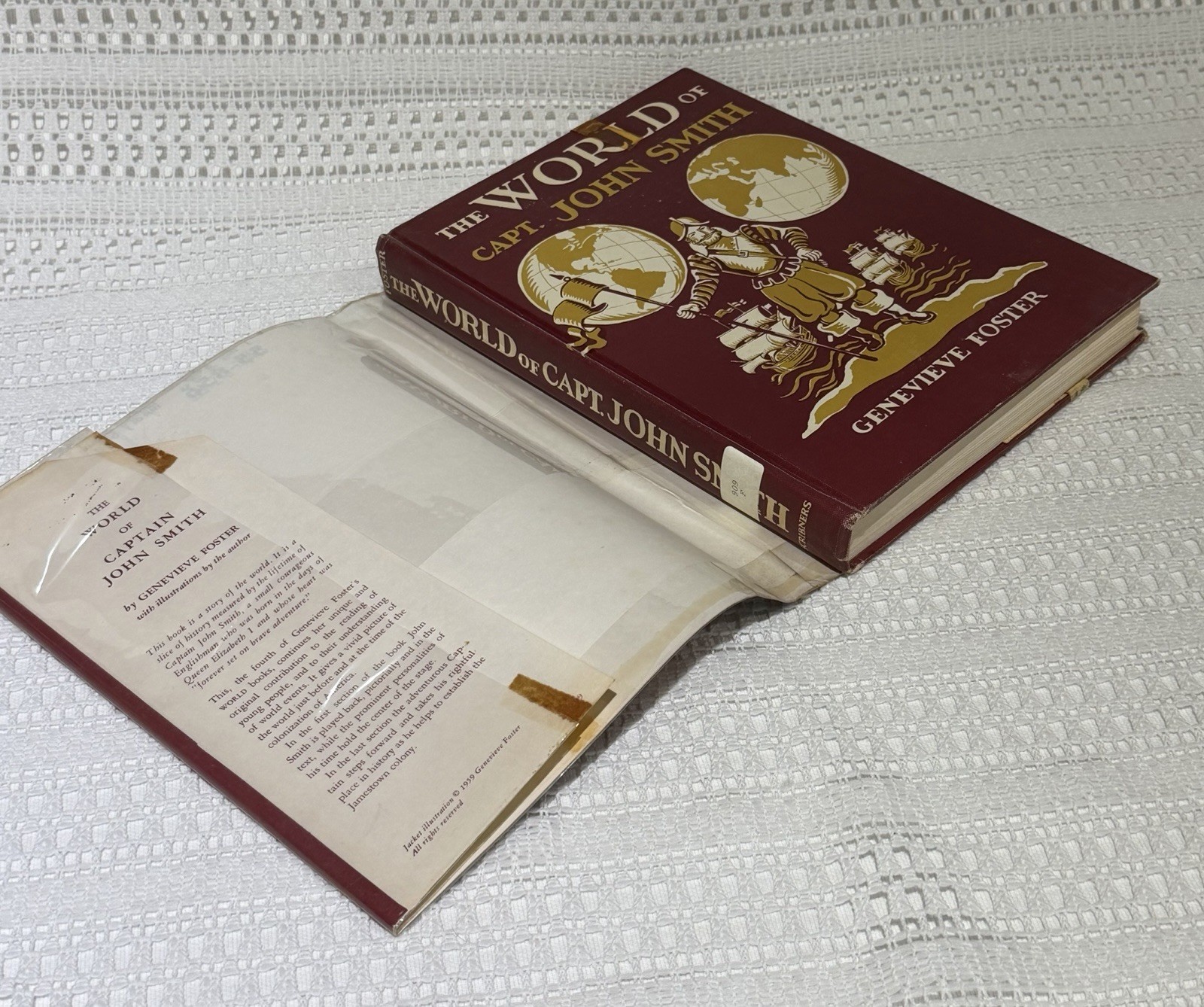 The World Of Capt. John Smith by Genevieve Foster HC/DJ 1959 Homeschool History