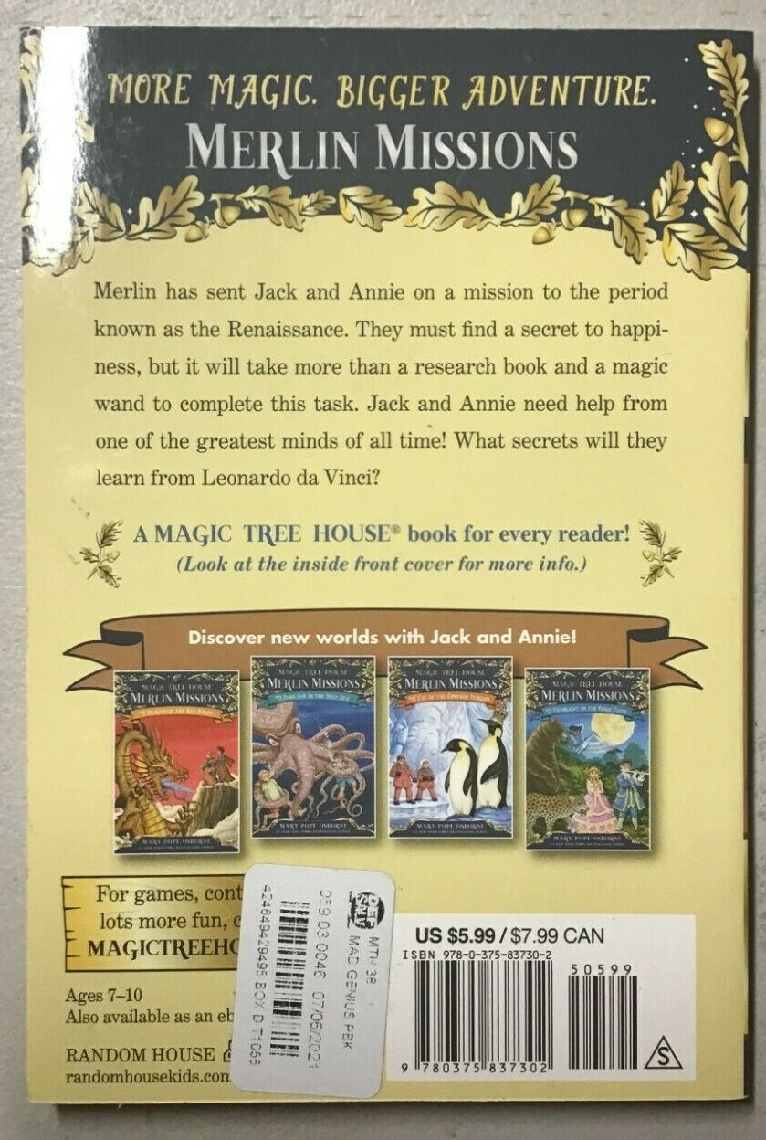 Monday With a Mad Genius (Magic Tree House) by Mary Pope Osborne – NEW 📖