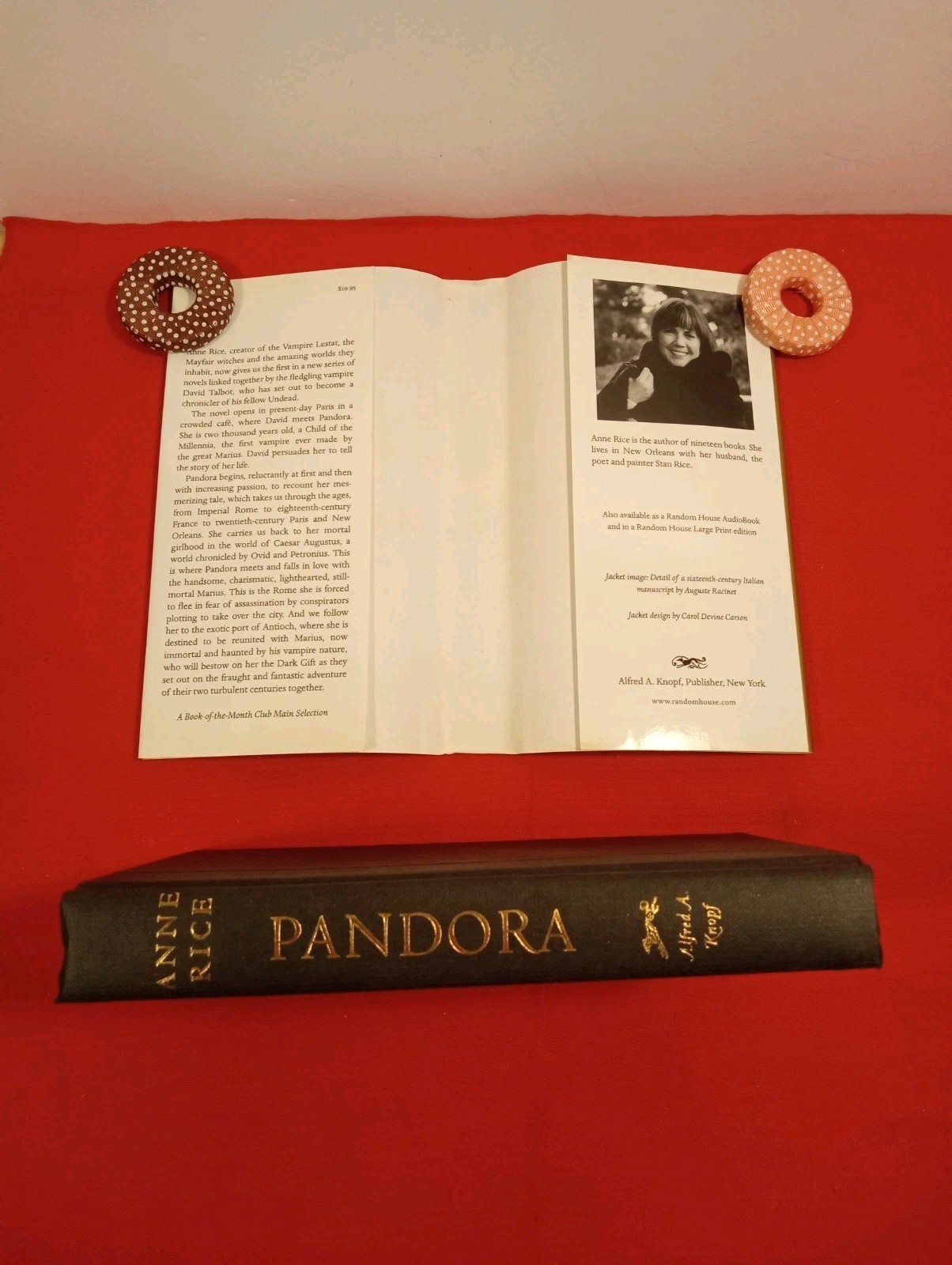 ANNE RICE- PANDORA & VITTORIO THE VAMPIRE NOVELS/ 1ST TRADE EDITIONS/ FREE SHIP