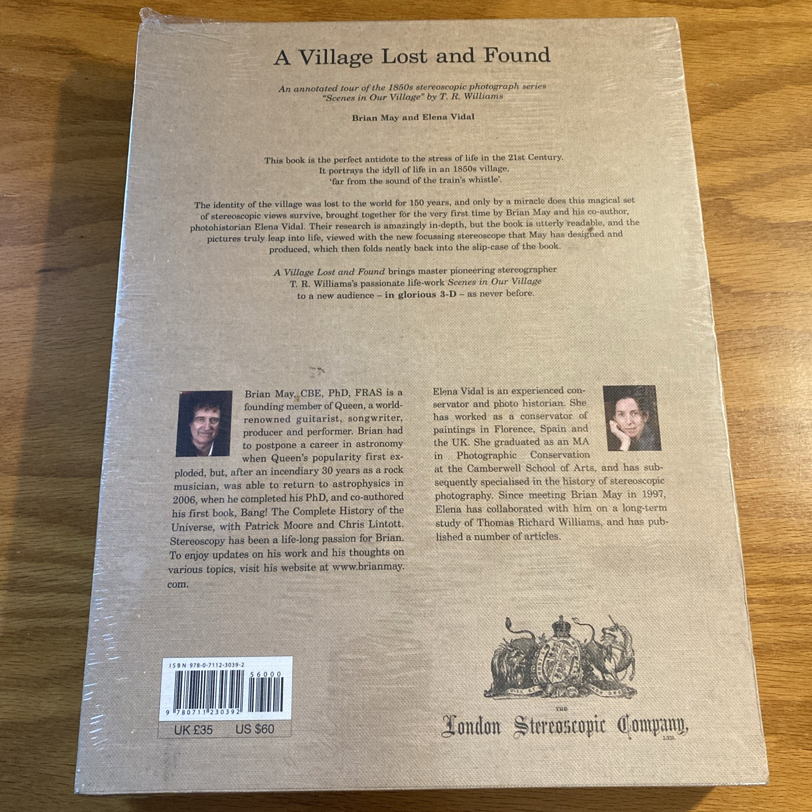 SEALED – A Village Lost and Found, Vidal and Brian May (2009, Hardcover) Queen