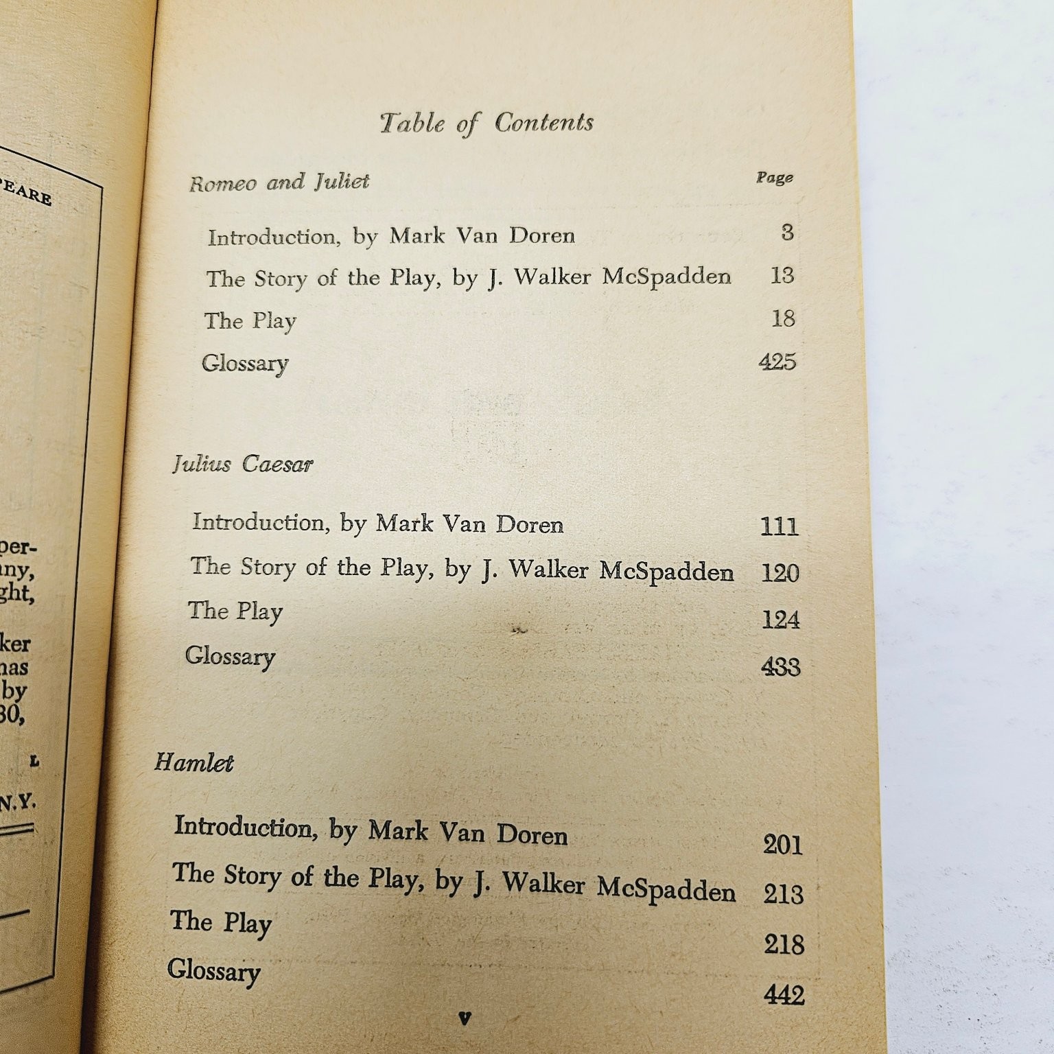 Vintage 1948 William Shakespeare Four Tragedies Washington Square Press Classic