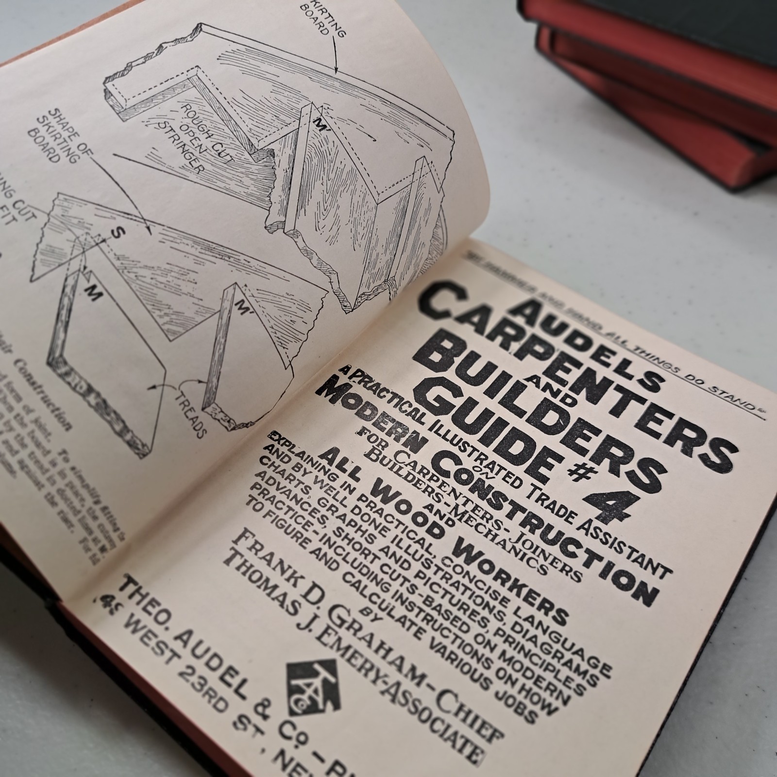 Audels Carpenters And Builders Guide Vol 1 – 4 Complete Set 1948 1949 Printing