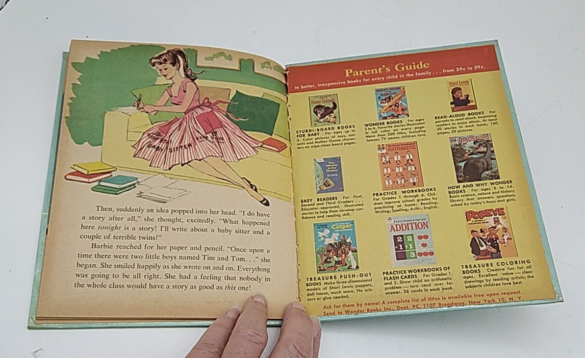 Barbie – The Baby Sitter by Jean Bethell Published by Wonder Books, USA, 1964