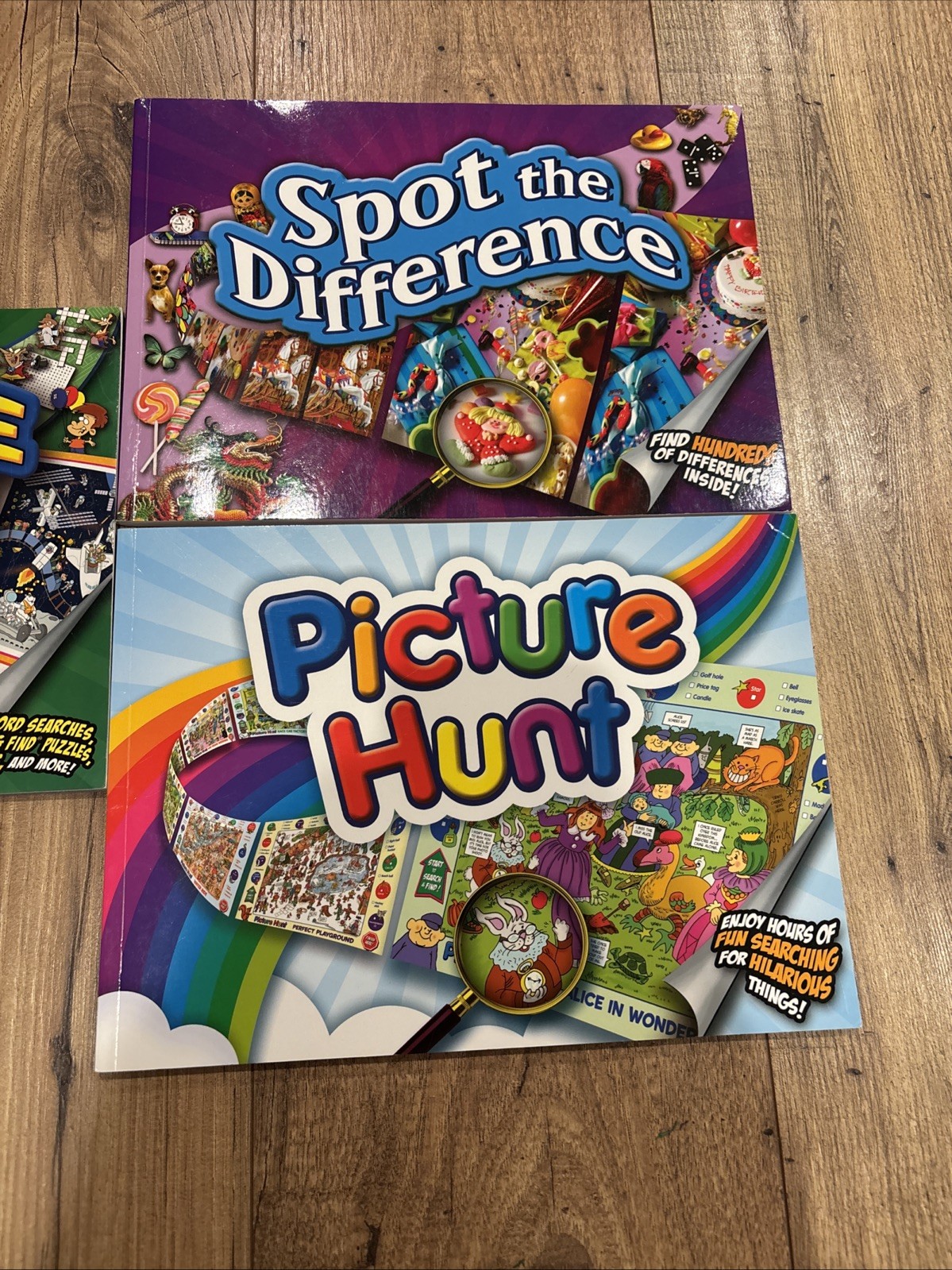 Lot Of 3 Kids Activity Books; Ultimate Activities, Picture Hunt, Spot The Diff