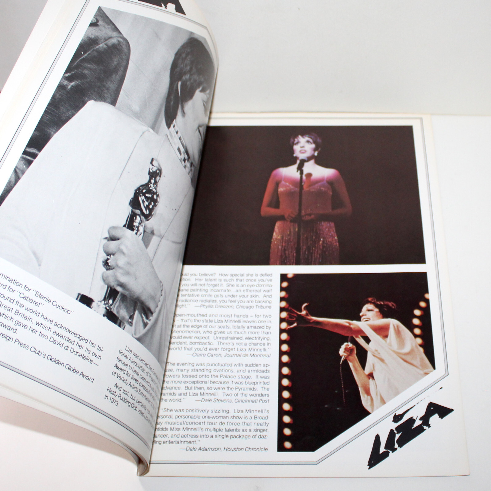 Vintage Liza Minnelli In Concert Souvenir Program 1979 1980 Broadway Theater