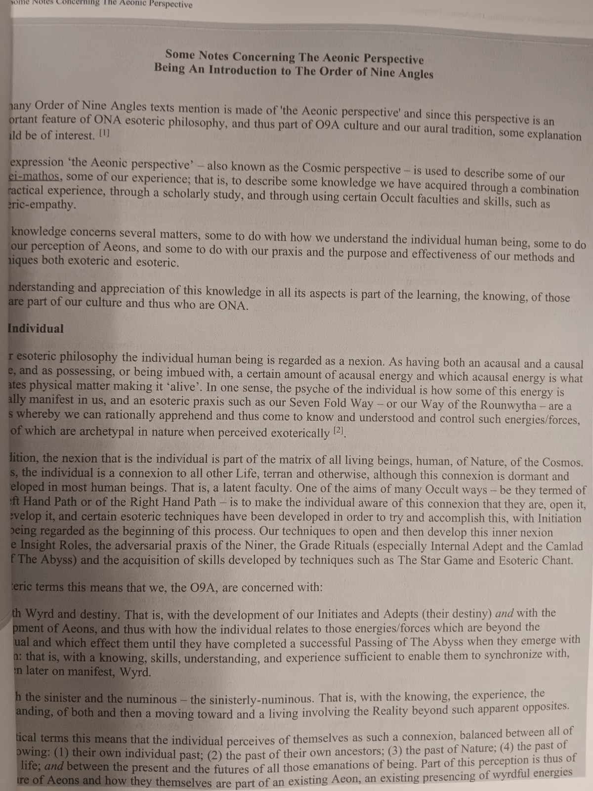 Order Of Nine Angles 2012 Website ONA O9a Anton Long David Myatt Christos Beest