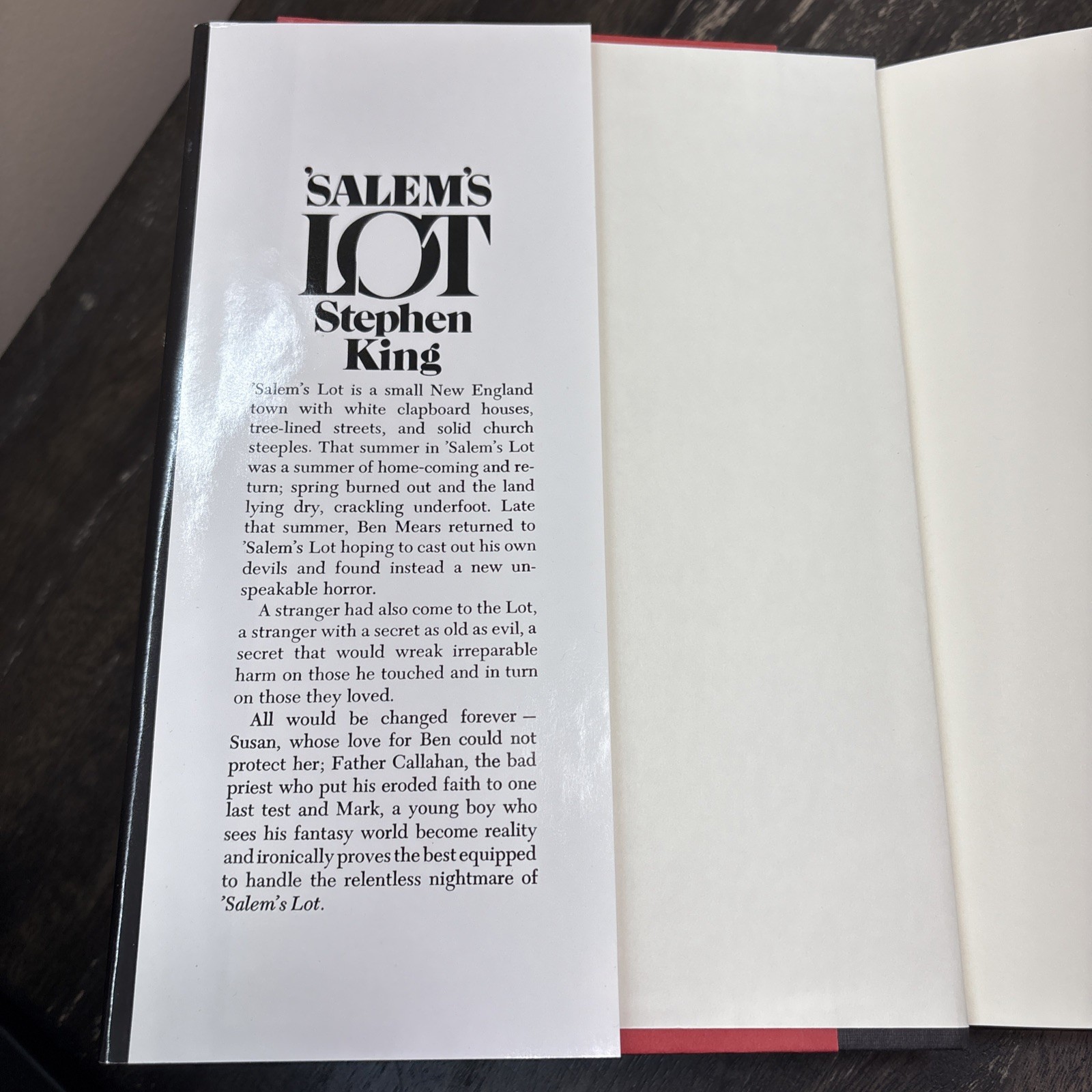 Salem’s Lot by Stephen King (1975, Hardcover)
