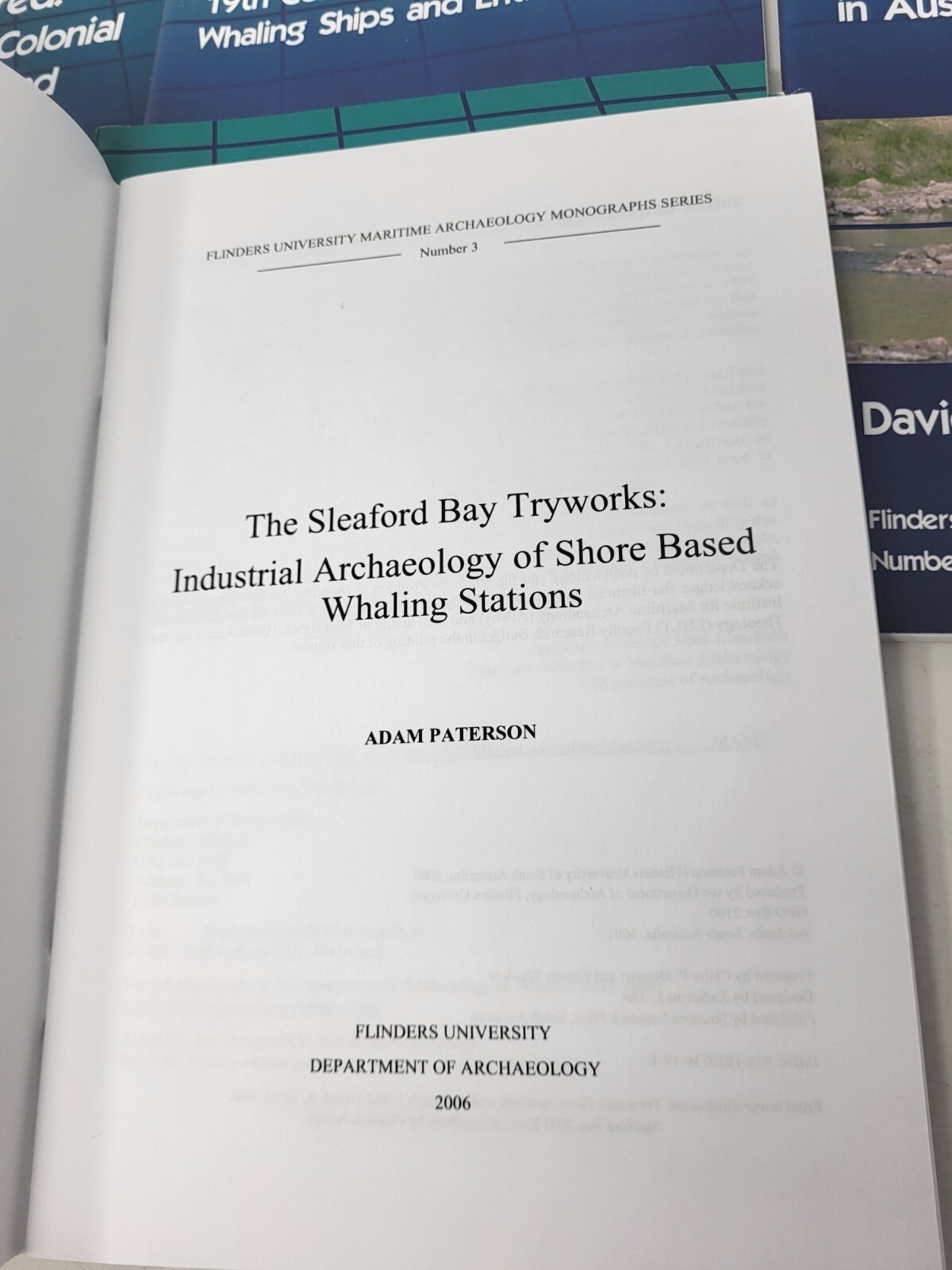 Lot 6 Flinders Univ Maritime Archaeology Monograph Series Australia 1 2 3 8 9 10