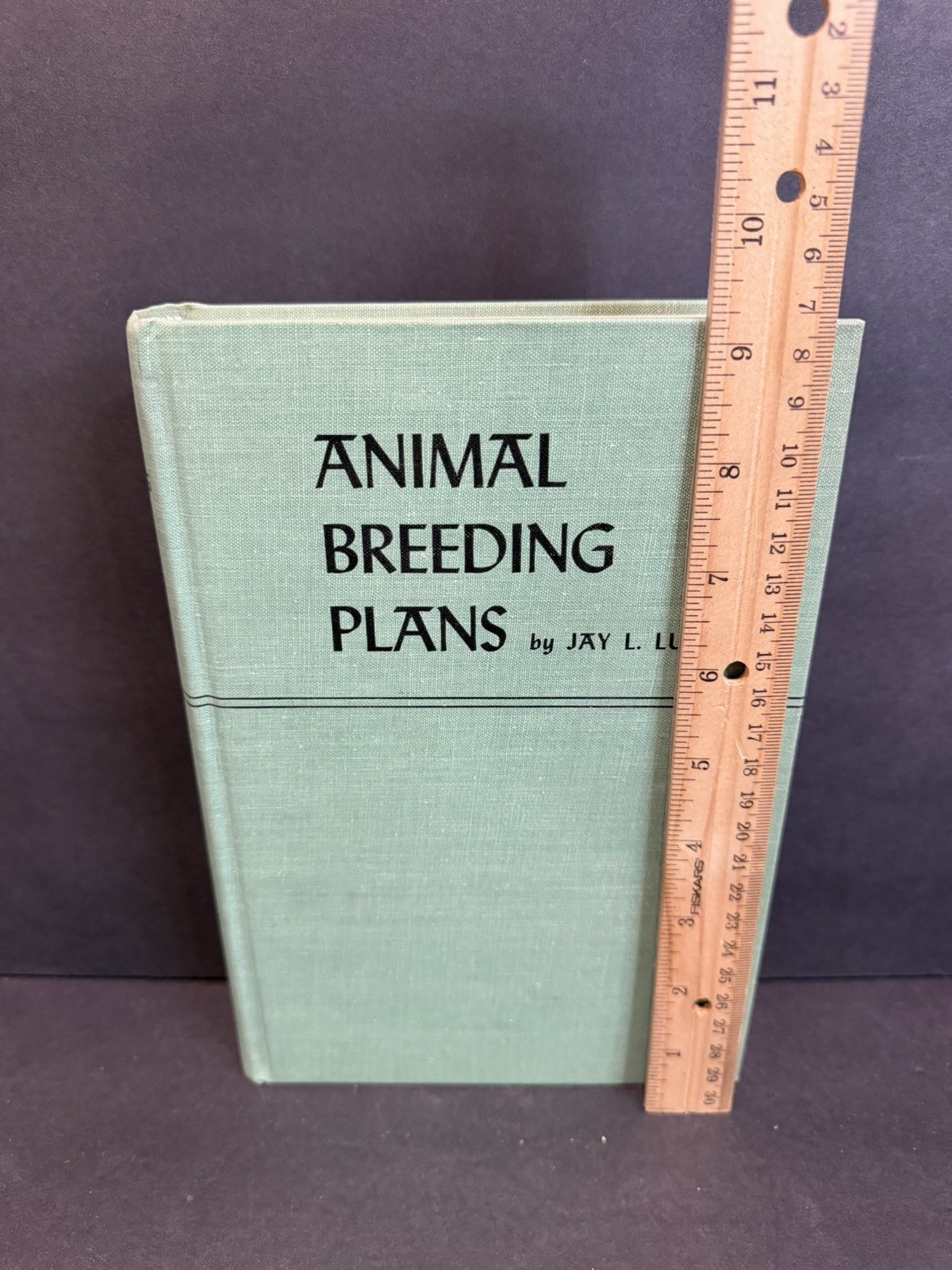 Animal Breeding Plans Jay L. Lush Third Edition Hardcover Iowa State Press