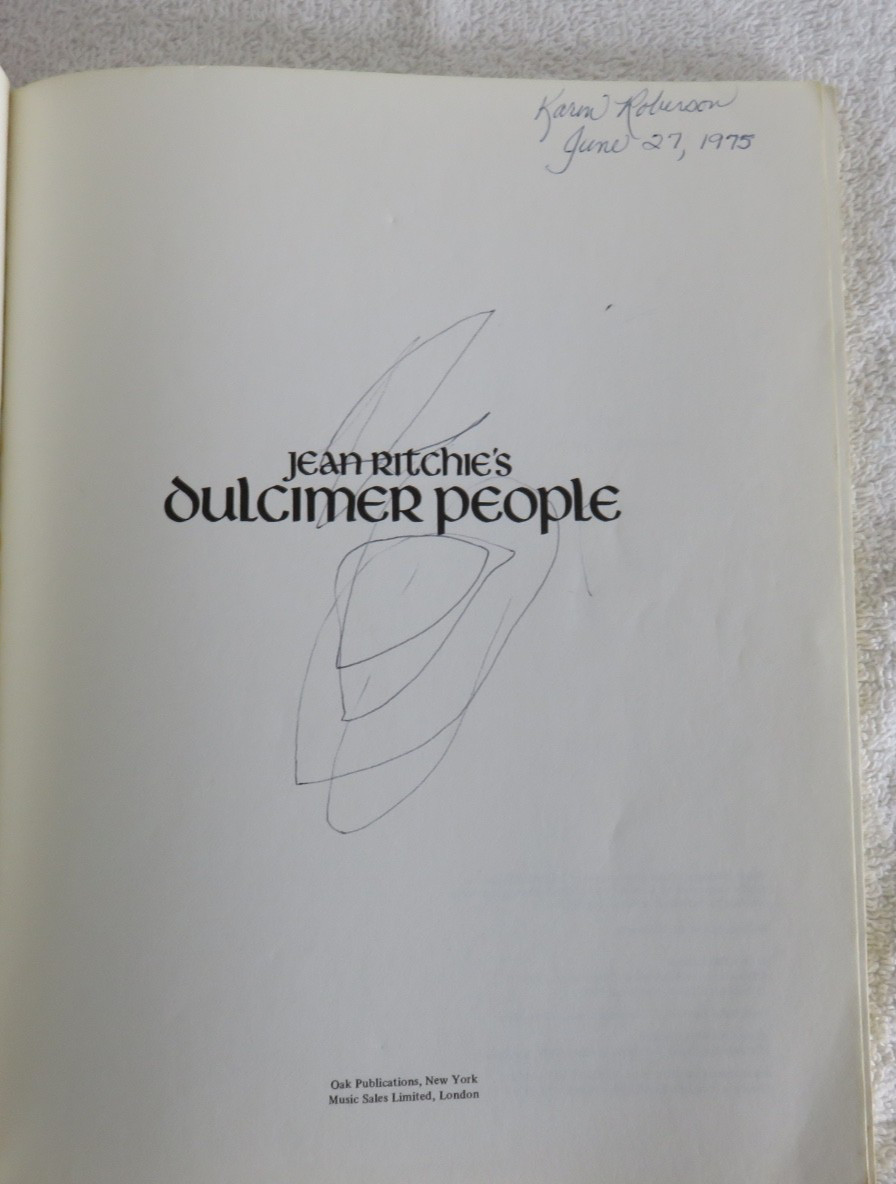 Jean Ritchie’s Dulcimer People PLUS Bonus The Dulcimer Book Oak Record Edition
