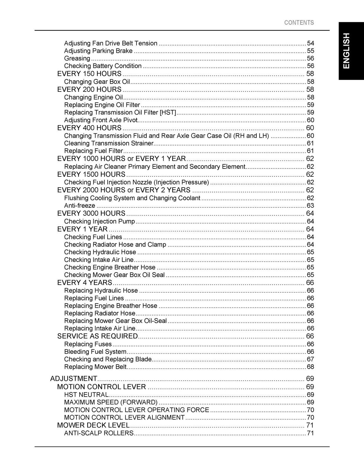 KUBOTA ZD1011 ZD1021 Zero Turn Operators Manual – WIRE BIND – TOUGH JACKET