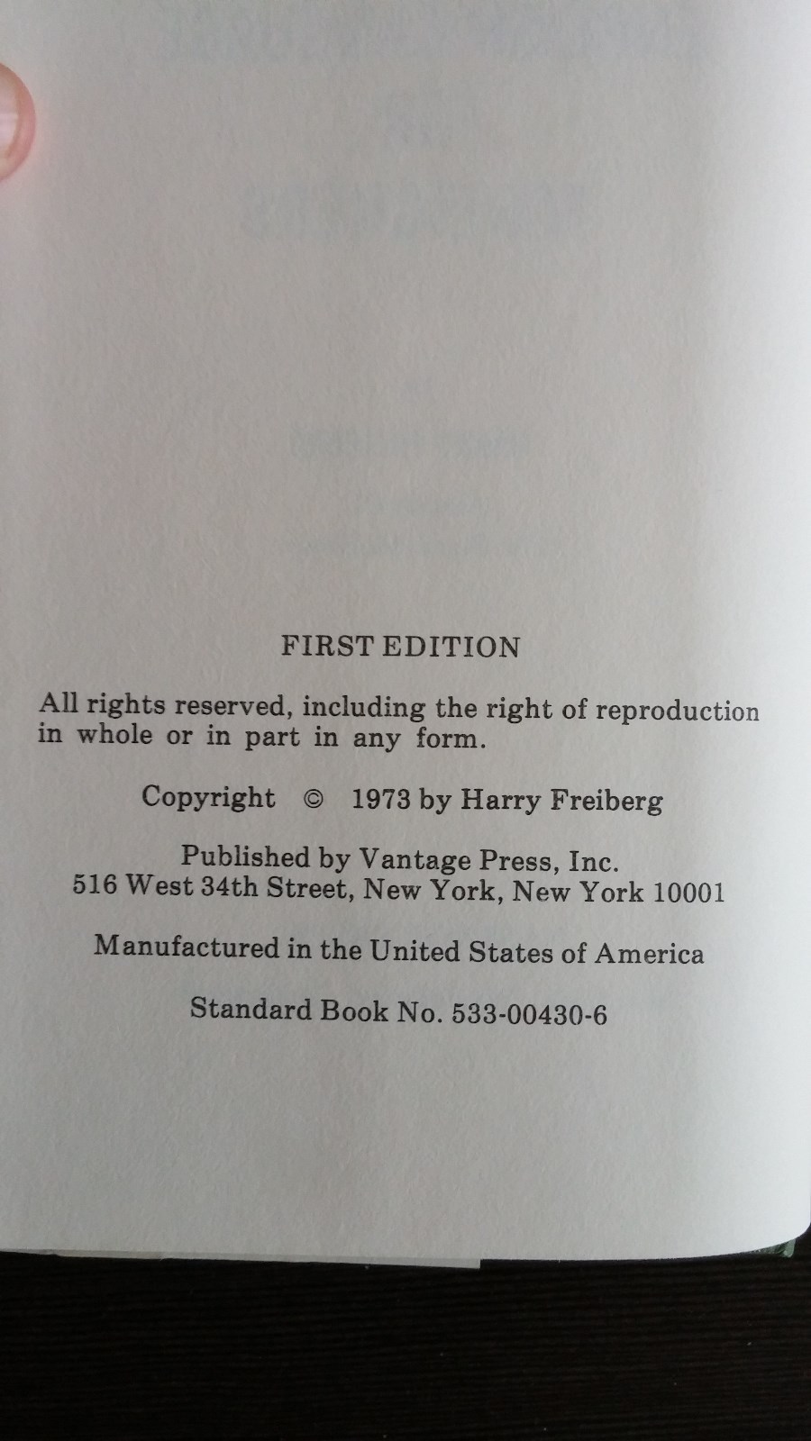 The English Language for Foreigners by Harry S Freiberg HCDJ 1st Edition SIGNED