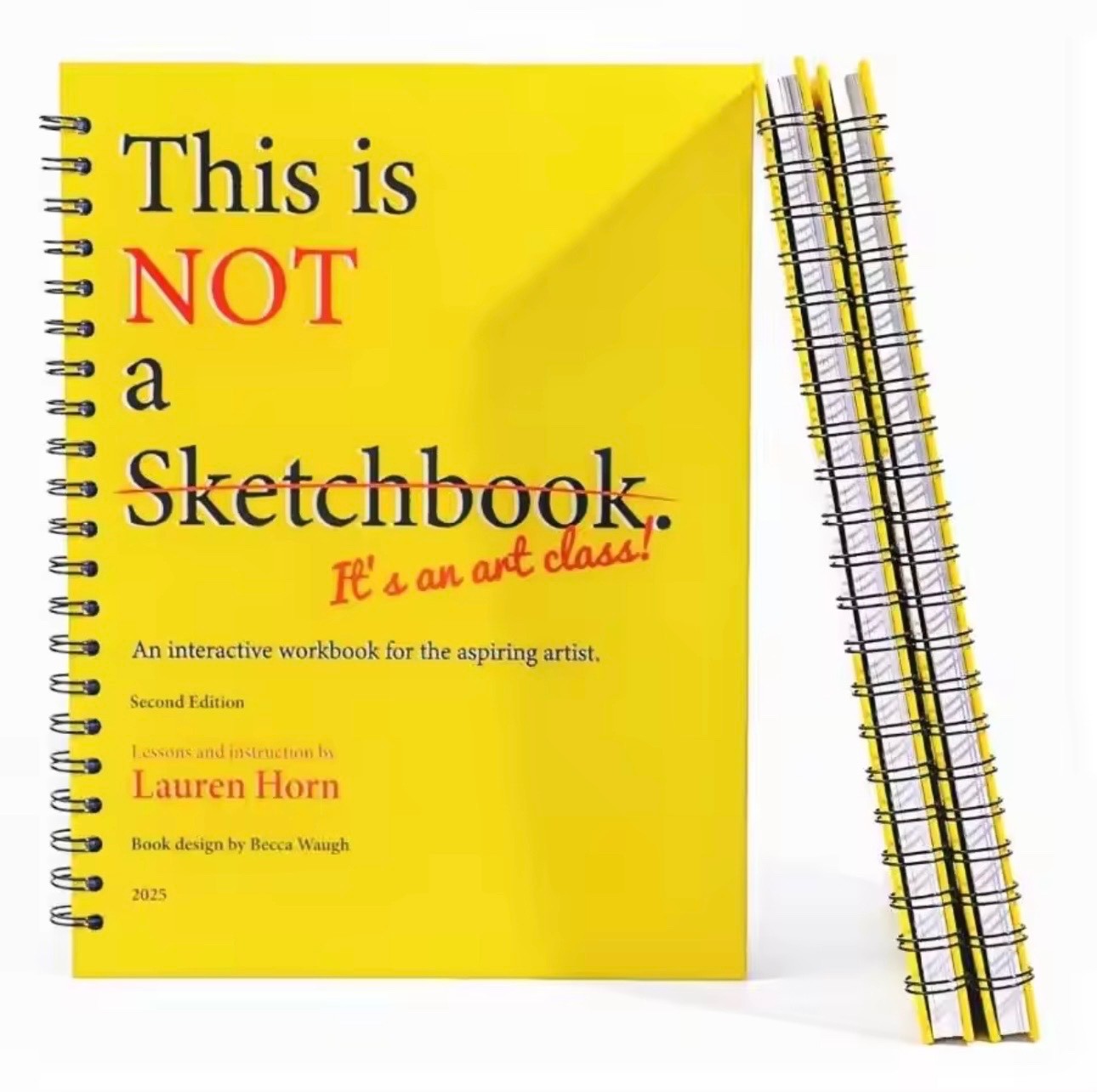 This is Not a Sketchbook Interactive Art Workbook Spiral Bound Drawing Book