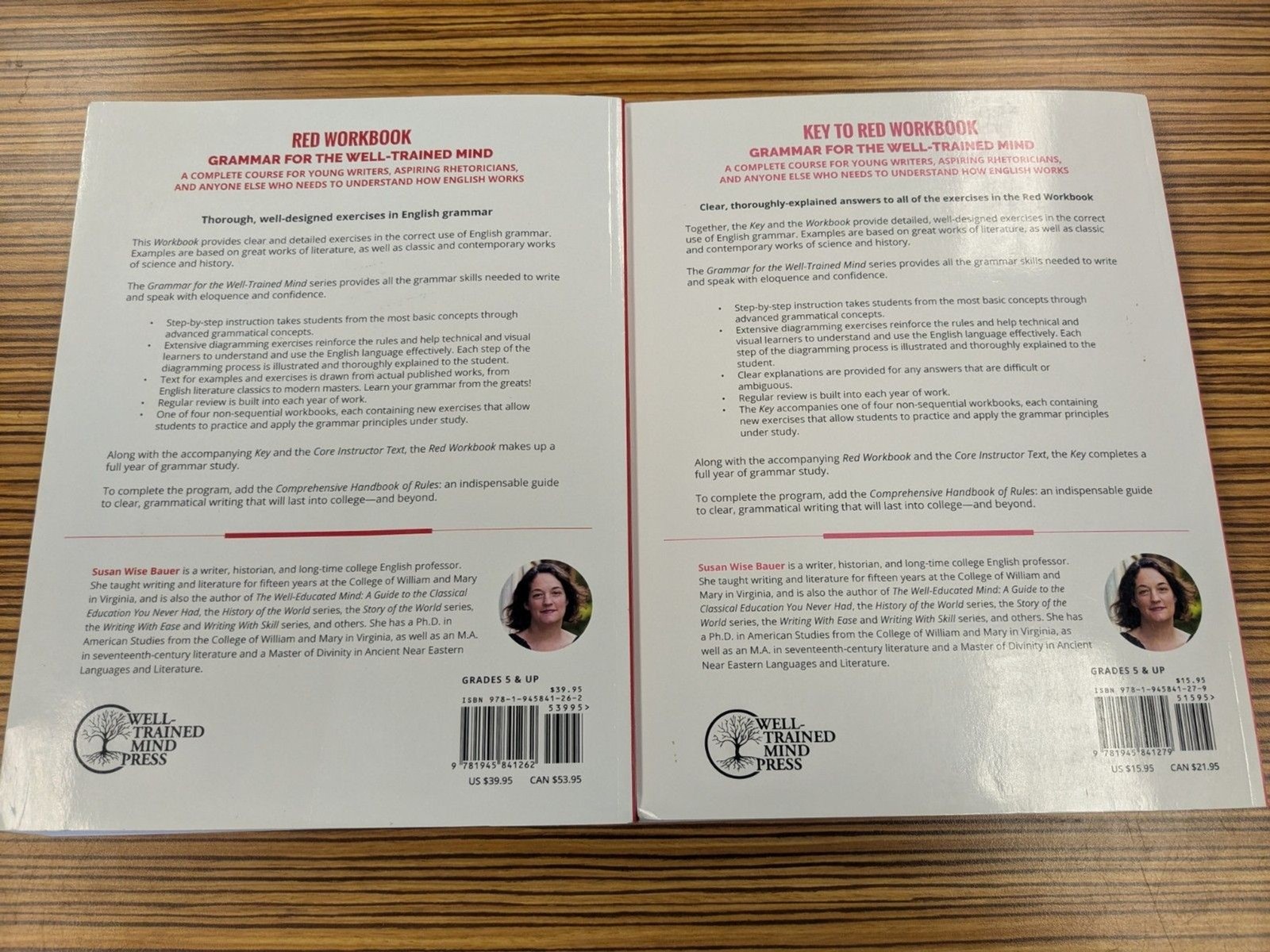 Grammar for the Well-Trained Mind Yr 1-4, RED WORKBOOK, & KEY