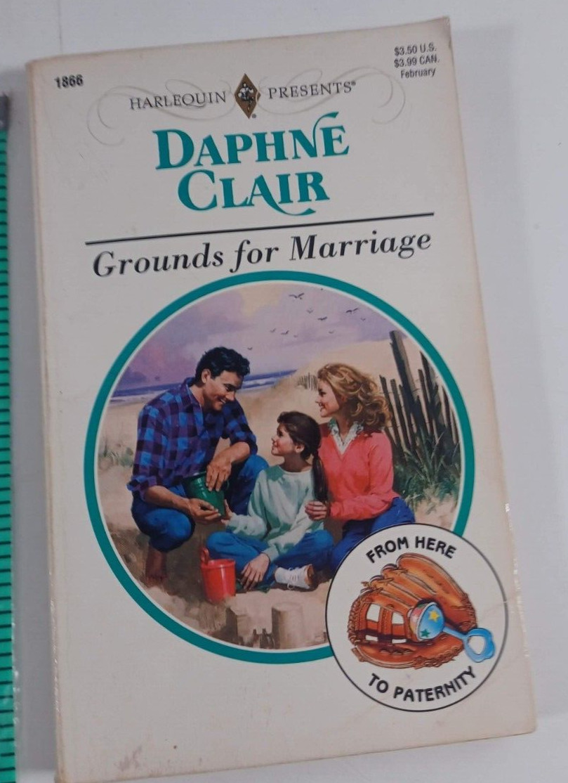 grounds for marriage by daphne clair harlequin novel fiction paperback good