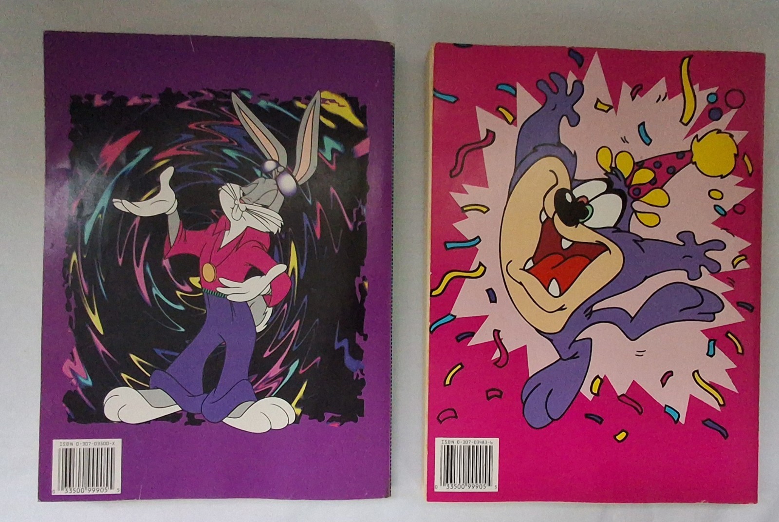Vintage Looney Tunes & Tiny Toon Adventures Coloring Activity Book Lot 90s
