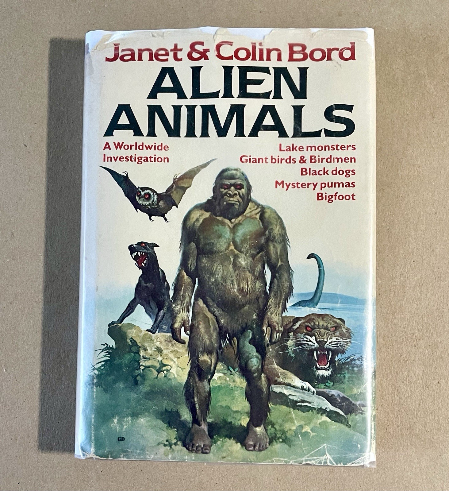 Alien Animals, Janet & Colin Bord, 1982 HC/DJ (in Mylar) Vintage, Illustrated