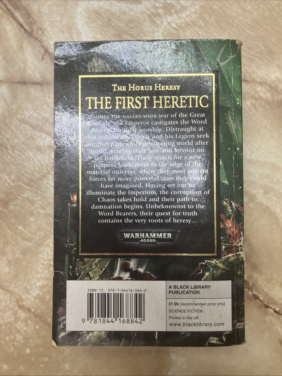 Horus Heresy: the First Heretic by Aaron Dembski-Bowden (2017, Trade Paperback)