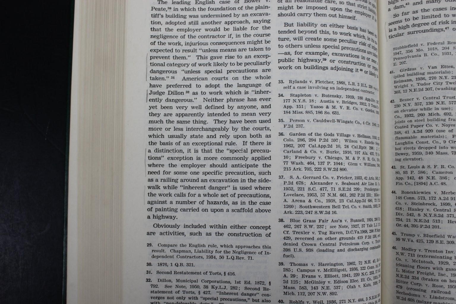 Law of Torts William L. Prosser 1980 4th Ed. Hornbook Series West Publishing