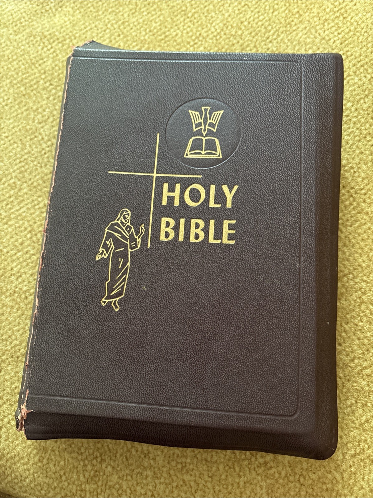 The Catholic Press Holy Family Edition of the Holy Bible 1950 Printed USA – EUC