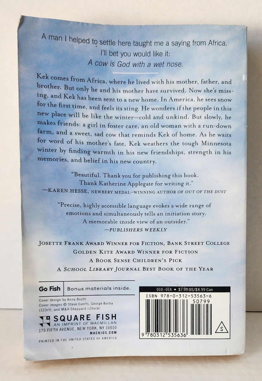 Home of the Brave Katherine Applegate PB 267 Pages Award Winning Novel