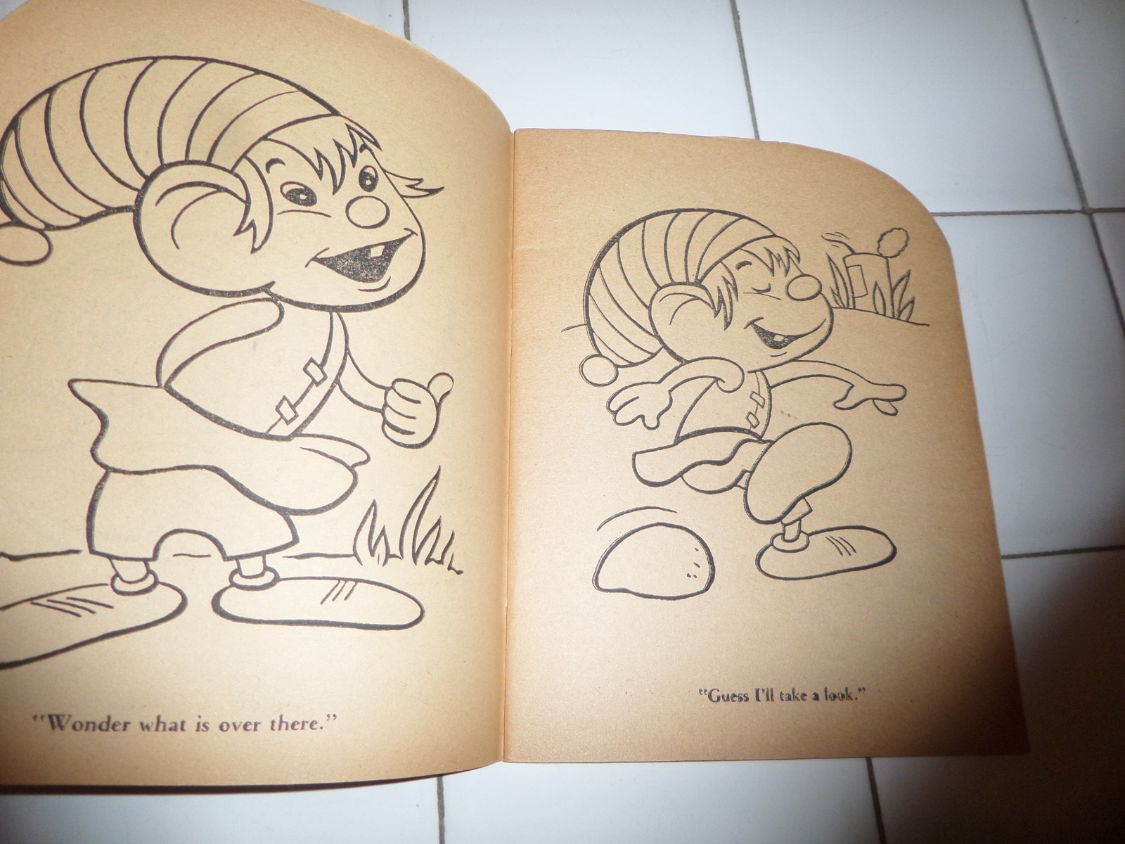 Chub Coloring Book, The Little People,1953(VINTAGE Softcover/Unused)
