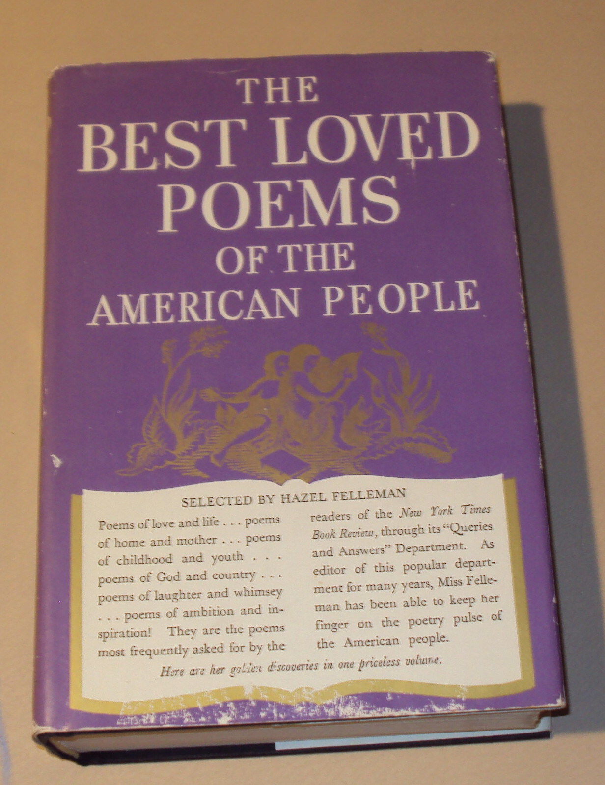 Best Loved Poems of the American People by Hazel Felleman (1936, Hardcover)