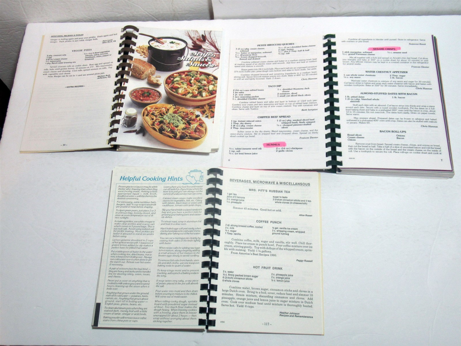 Lot 7 Vtg Community Charity Museum Spiral Cookbooks Cherished Recipes